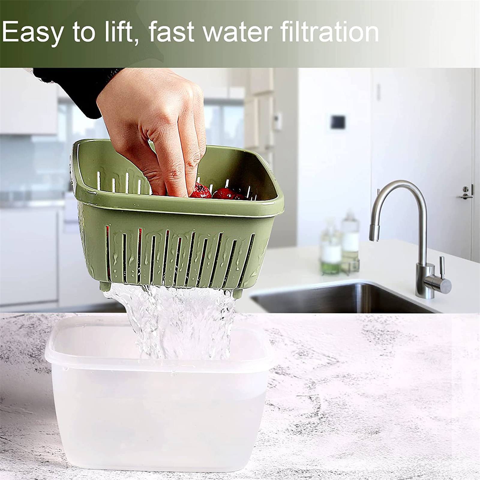 Shopwithgreen Berry Keeper Box Containers 50oz - Green-shopwithgreen