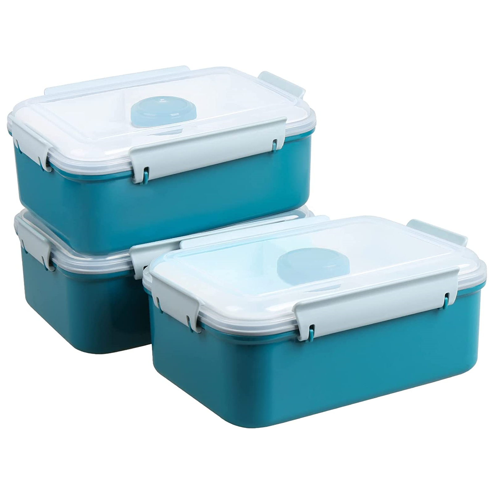 Shopwithgreen Salad Food Storage Container to Go 47-oz with 3-Compartment 3 pcs - Navy-shopwithgreen