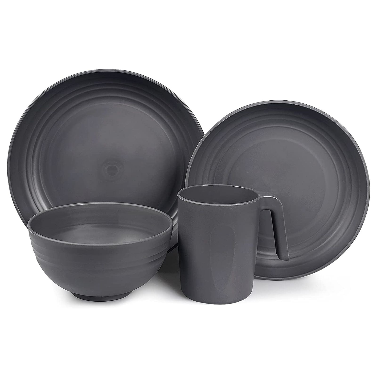 Shopwithgreen Lightweight & Unbreakable Plastic Dinnerware Sets - 36 PCS-shopwithgreen