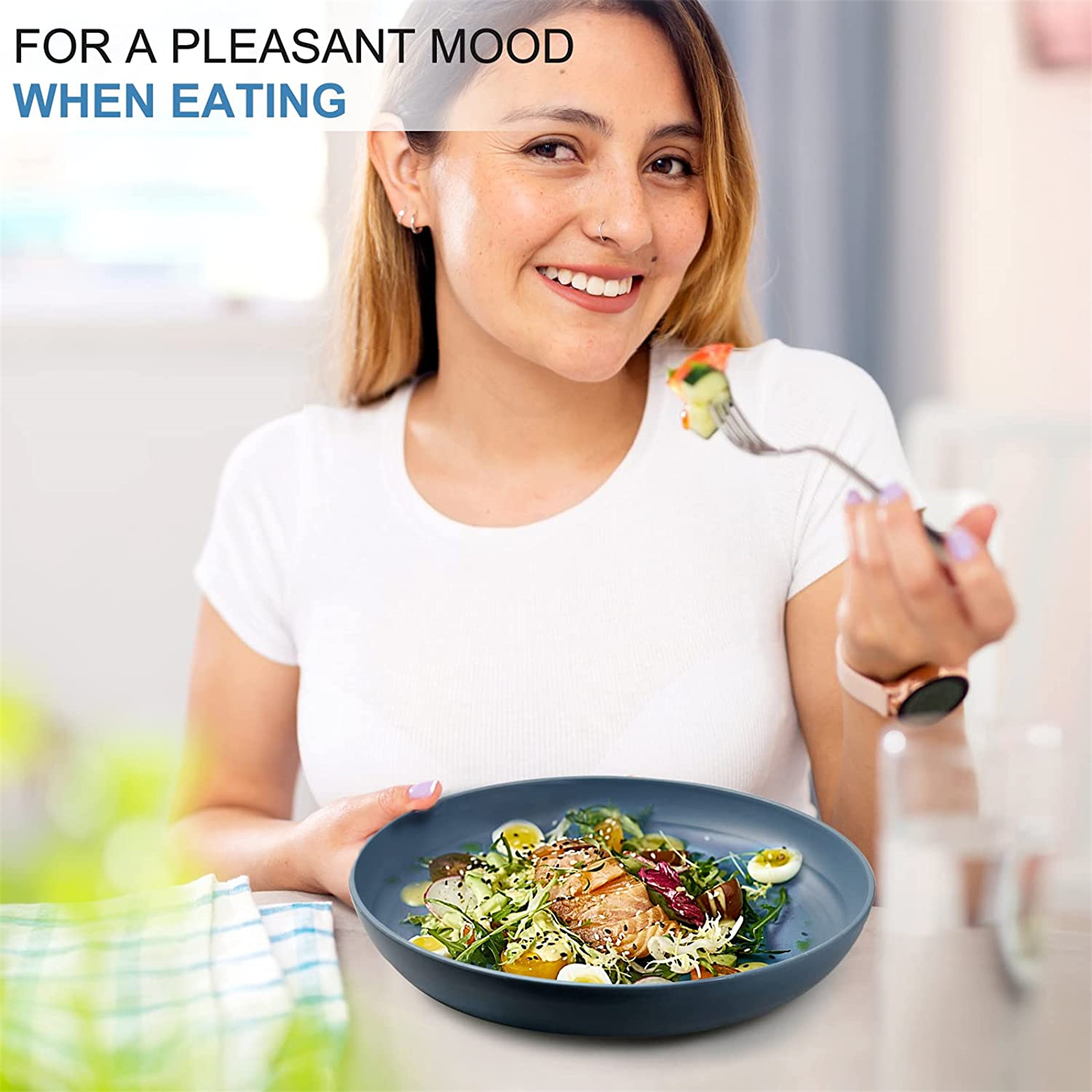 Shopwithgreen Unbreakable Plastic Plates - 4 pcs 10 inch-shopwithgreen