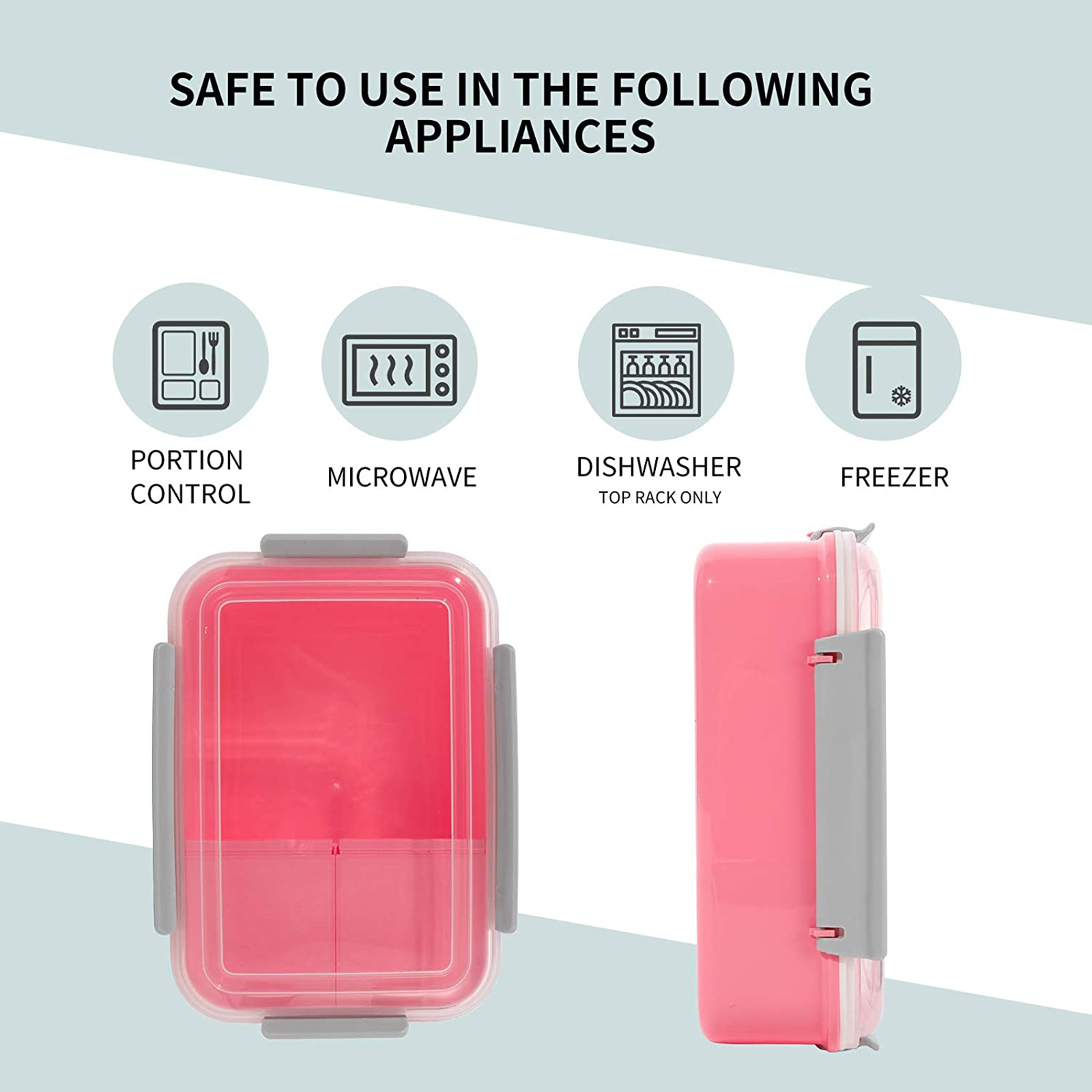 Shopwithgreen Lunch Container to Go 40-oz Bento Box with 3-Compartment-shopwithgreen