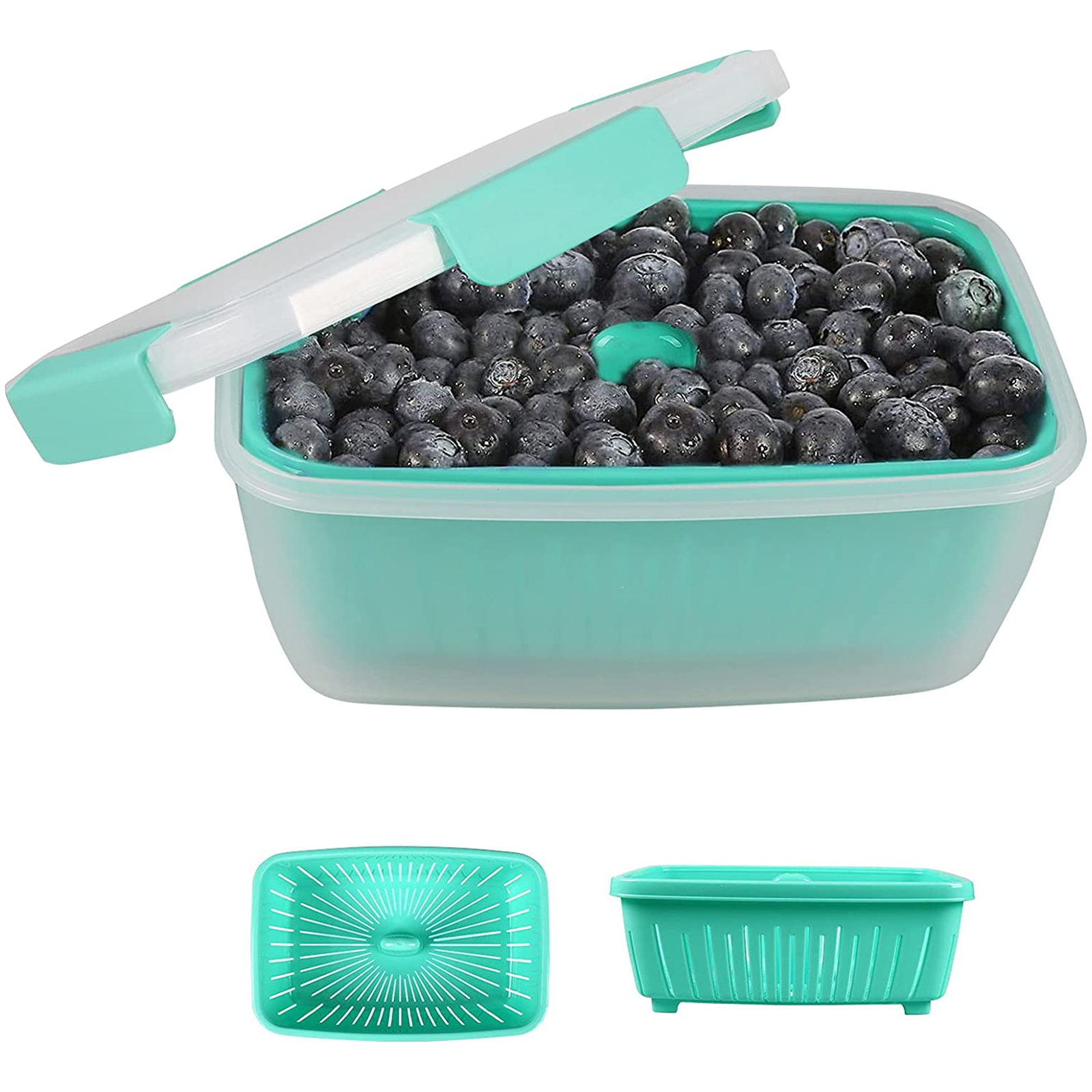 Shopwithgreen Berry Keeper Box Containers 68oz - Green-shopwithgreen