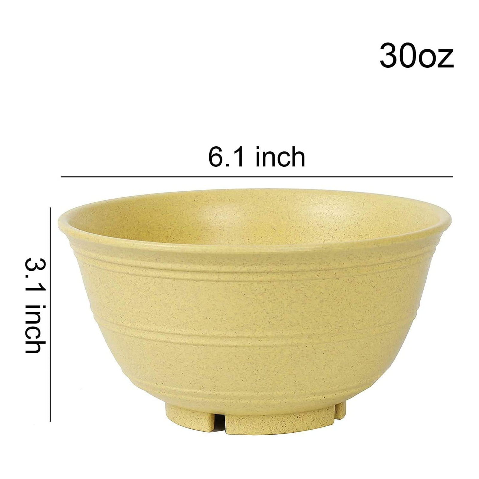 for Soup Shopwithgreen 6 Pcs 30 OZ Unbreakable Cereal Bowl Sets Noodle Premium Wheat Straw Material Fruit Microwave and Dishwasher Safe 