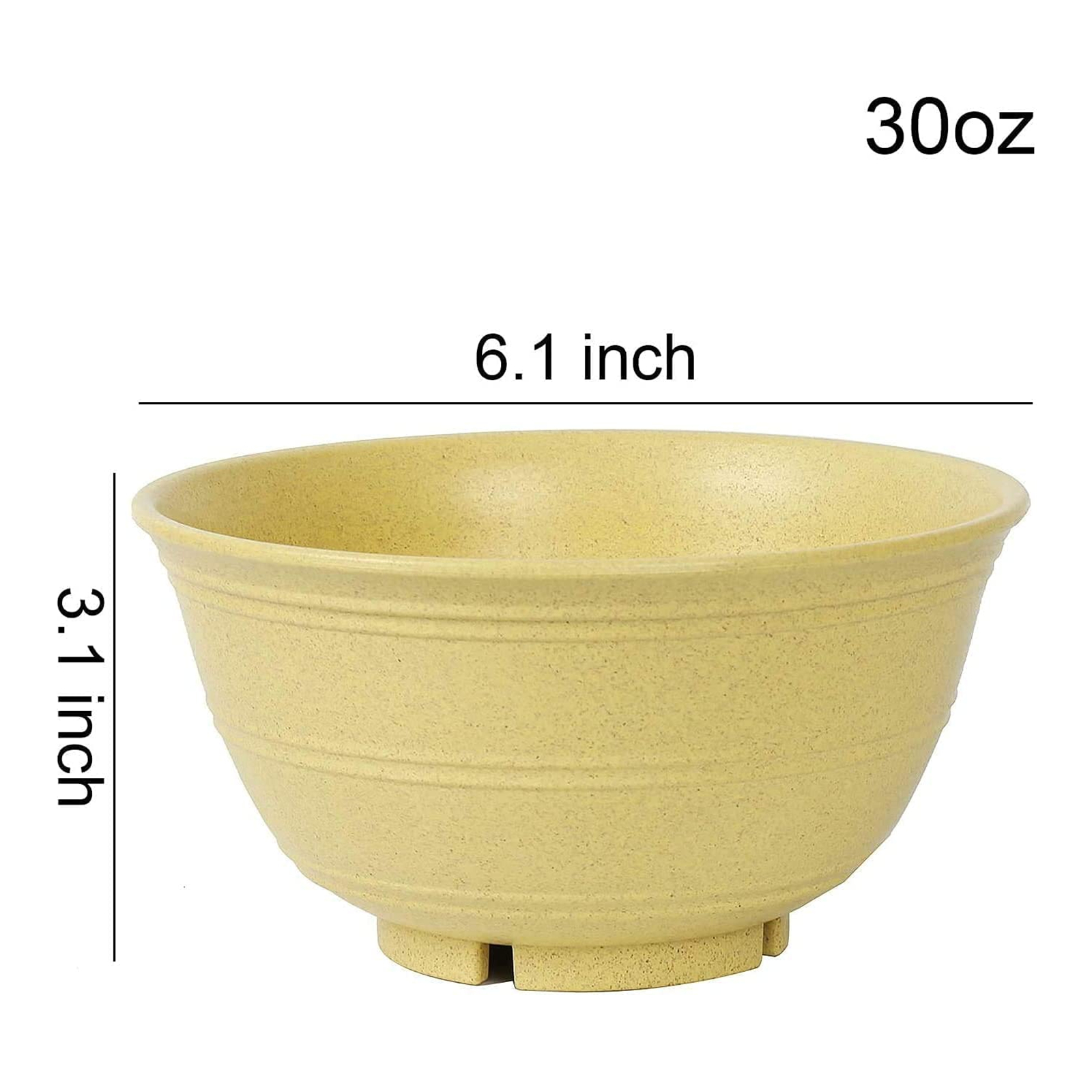 Shopwithgreen Wheat Straw Bowls - 30 OZ 4pcs/6pcs-shopwithgreen