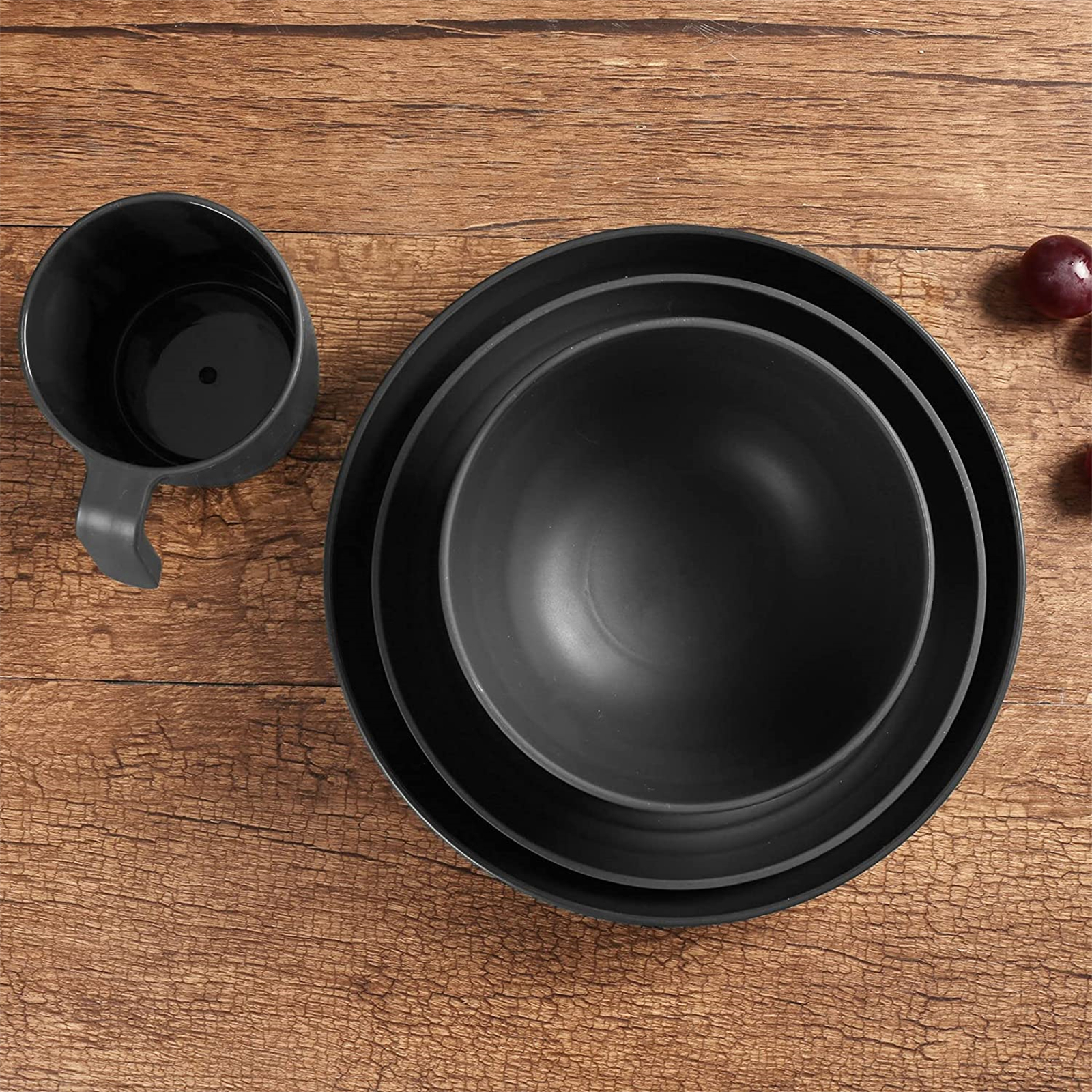 Shopwithgreen Lightweight & Unbreakable Plastic Dinnerware Sets - 36 PCS-shopwithgreen