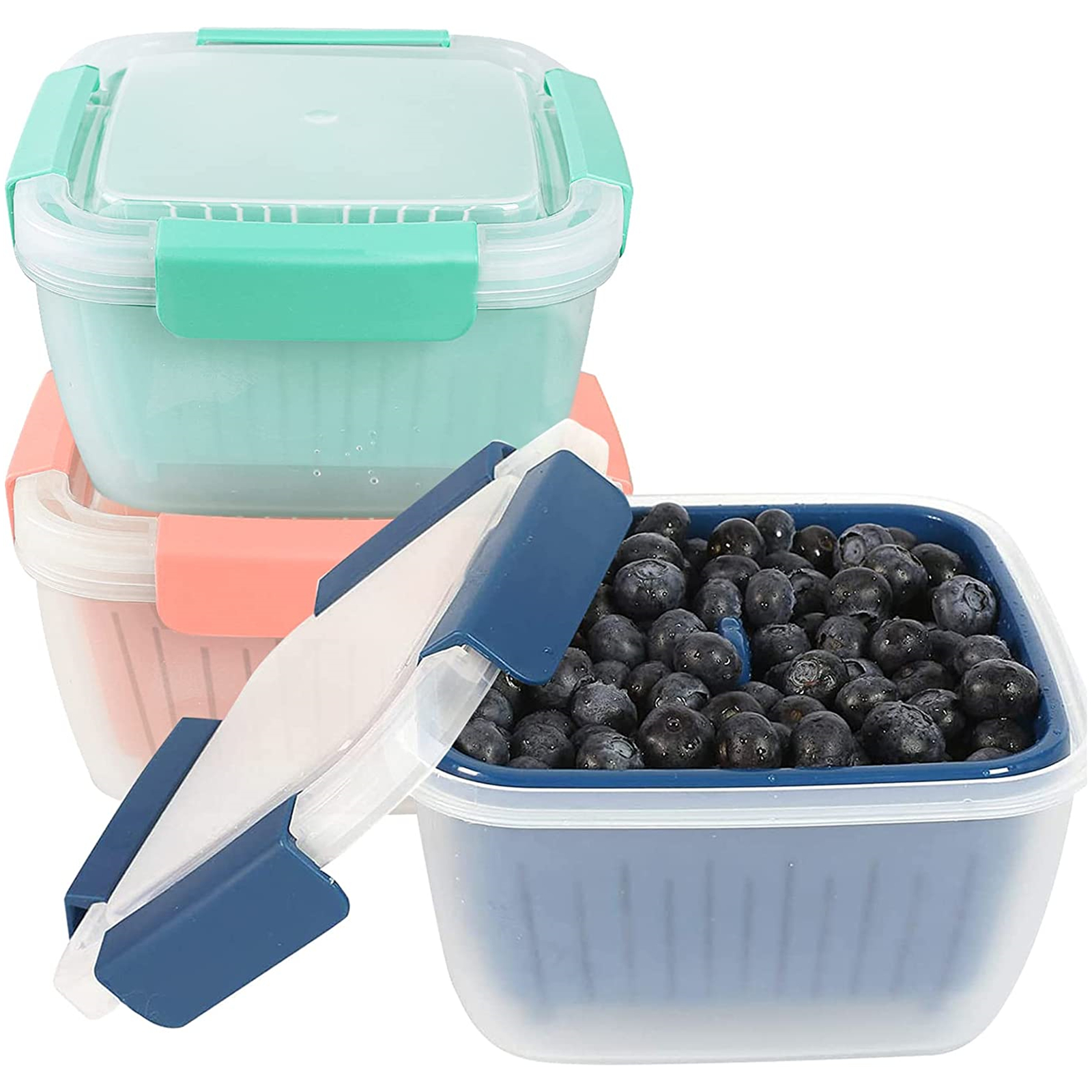 Shopwithgreen Berry Keeper Box Containers 3pcs - 52oz-shopwithgreen