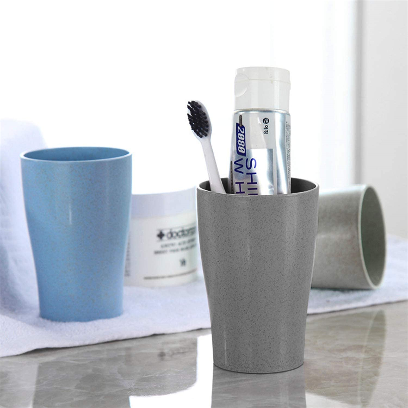 Shopwithgreen Wheat Straw Drinking Cups - 4pcs 13.5 OZ Coastal-shopwithgreen