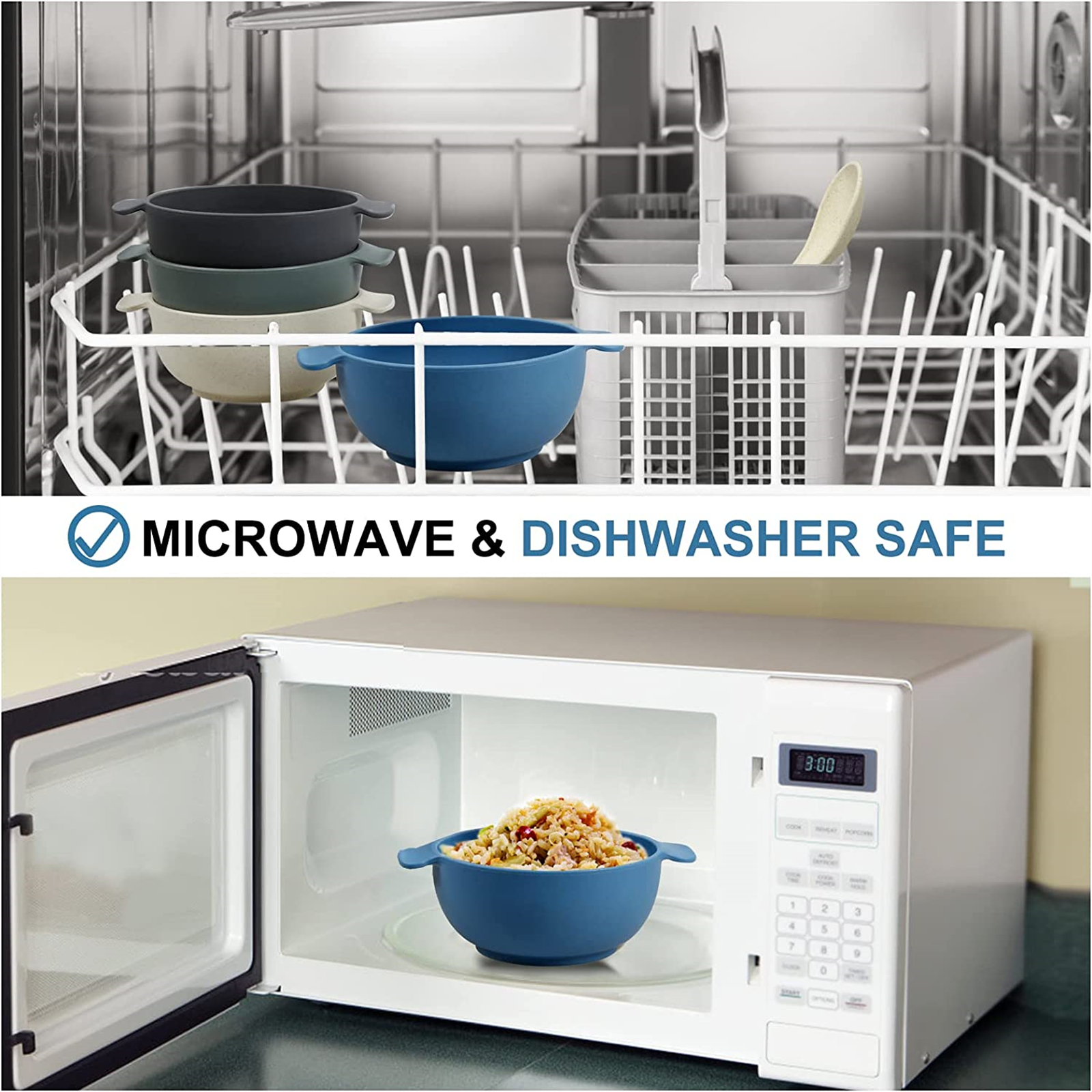 Shopwithgreen Wheat Straw Kids Bowls and Spoons Set 8 pcs-shopwithgreen