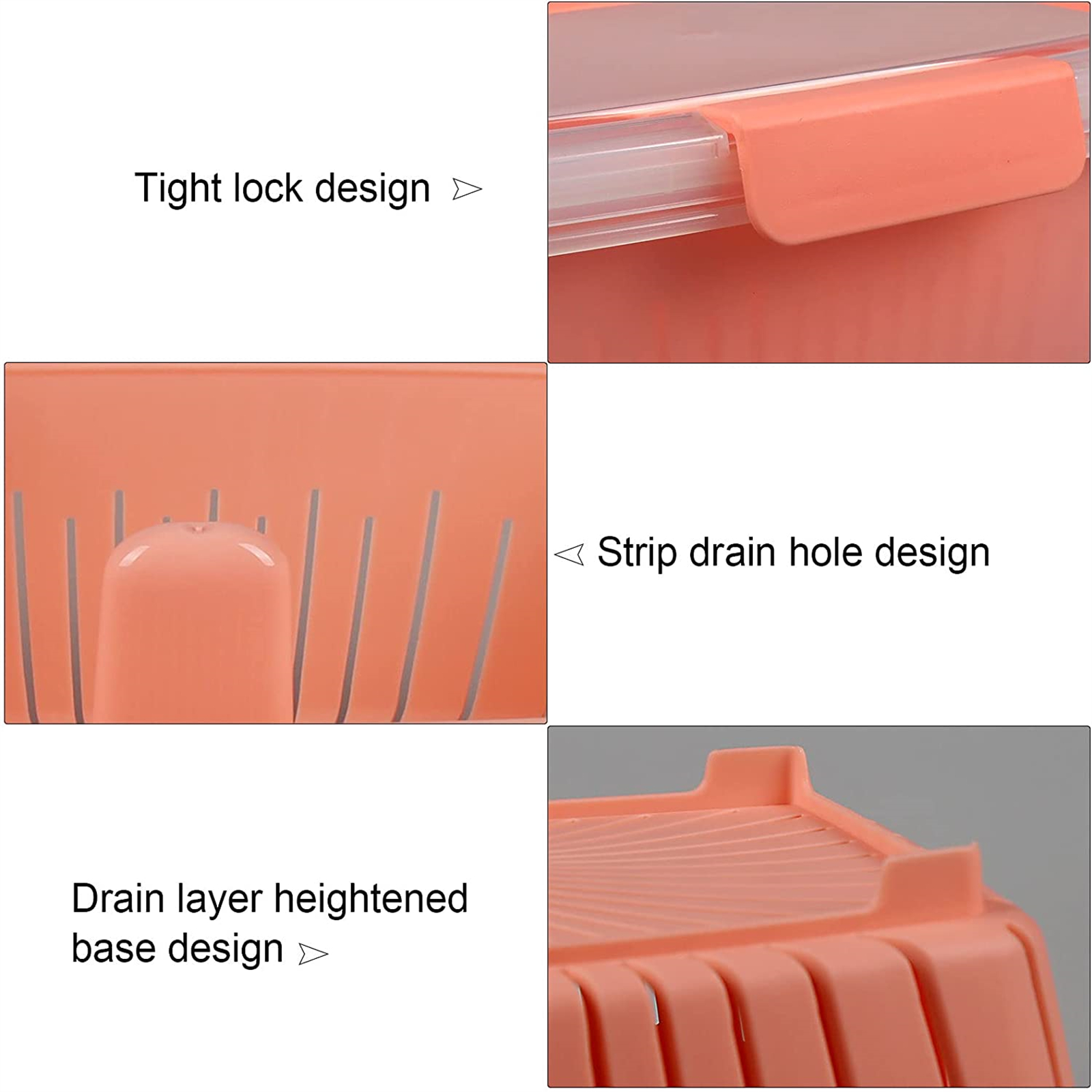 Shopwithgreen Berry Keeper Box Containers 68oz - Pink-shopwithgreen