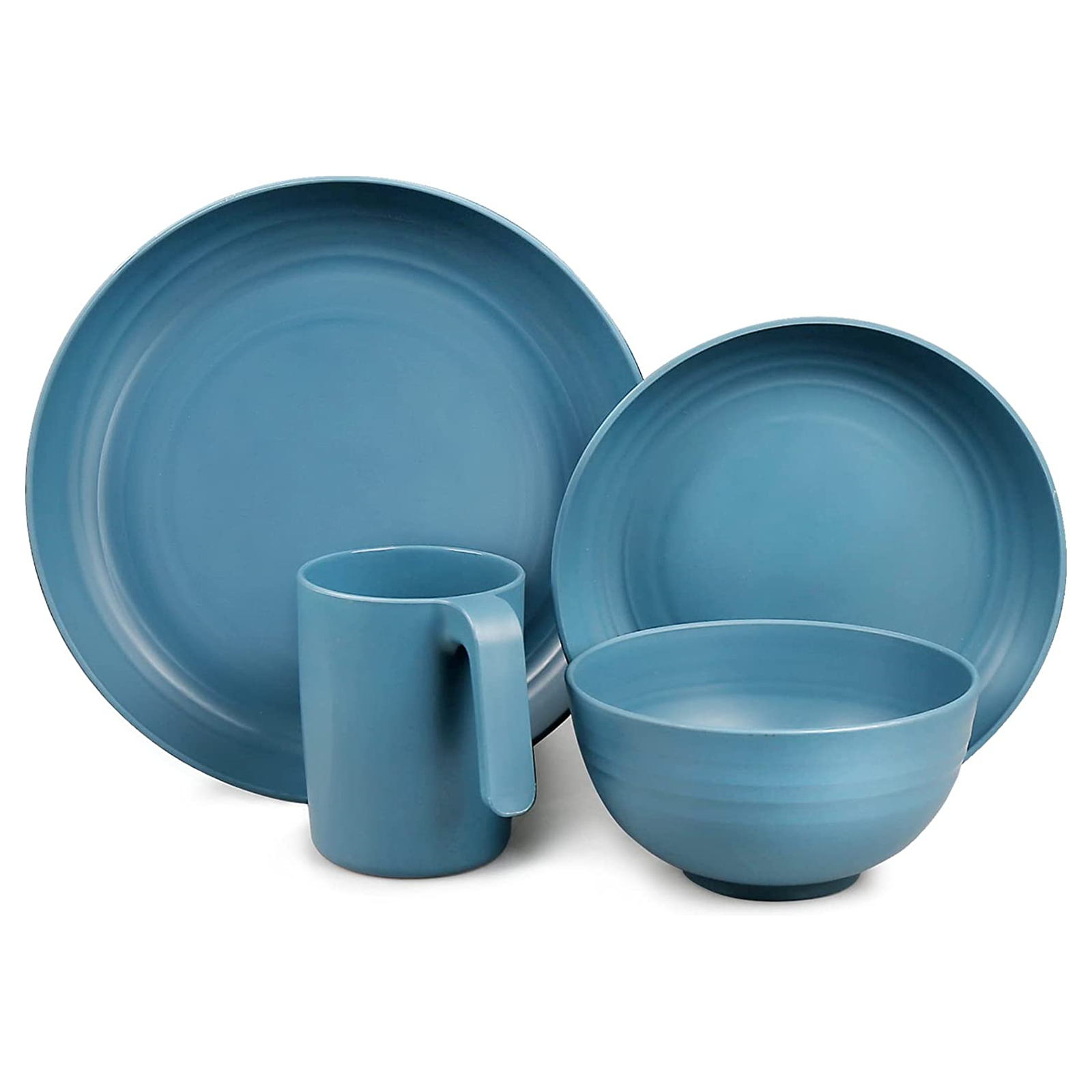 Shopwithgreen Lightweight & Unbreakable Plastic Dinnerware Sets - 36 PCS-shopwithgreen
