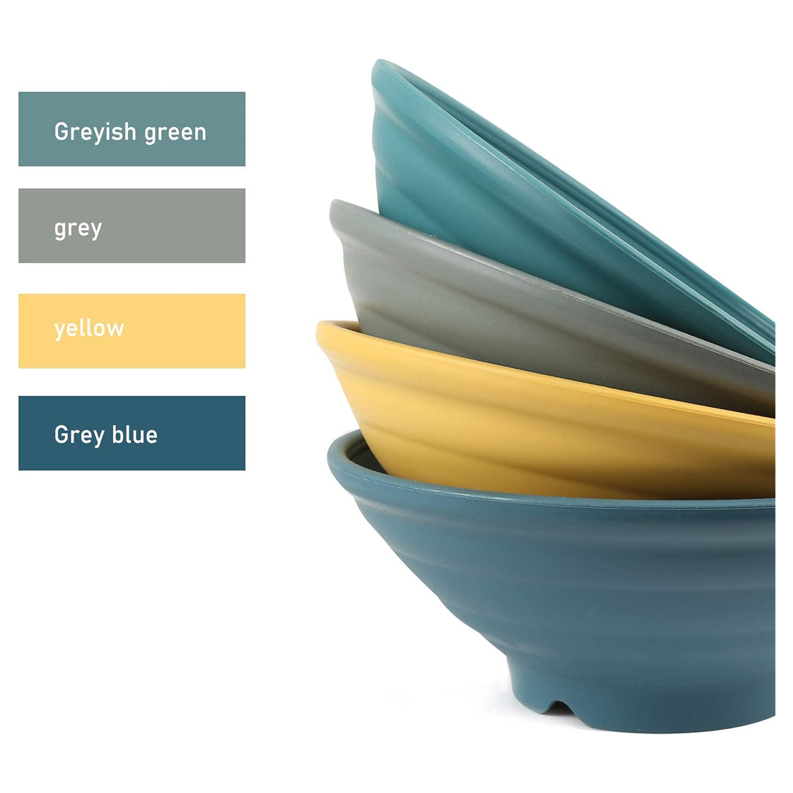 Shopwithgreen Japanese Style Ramen Bowl 4 pcs 44 OZ-shopwithgreen