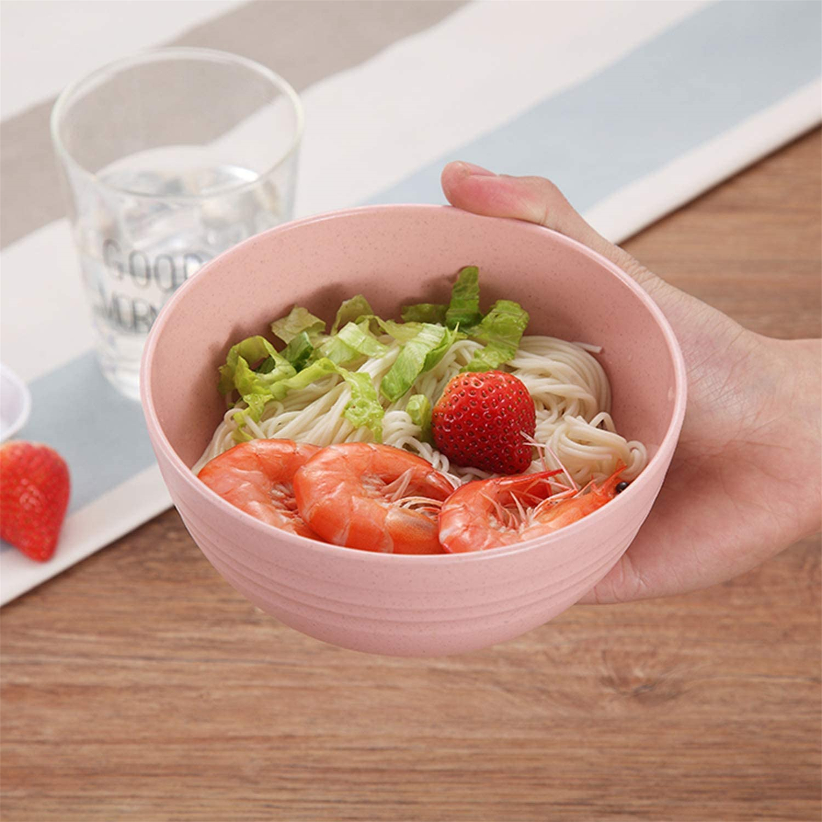 Shopwithgreen Wheat Straw Bowls - 4pcs 24 OZ-shopwithgreen