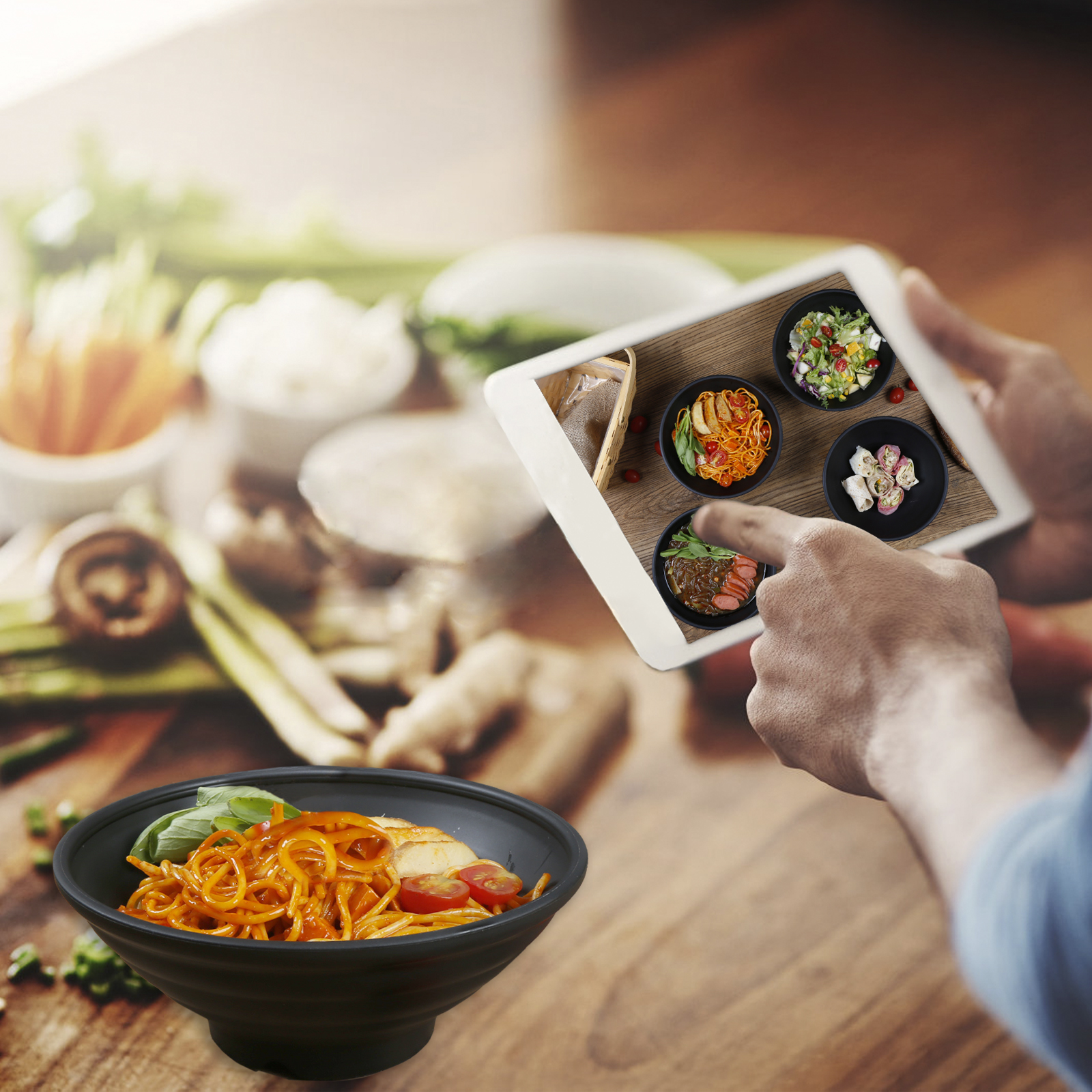 Shopwithgreen Japanese Style Ramen Bowl 4 pcs 44 OZ-shopwithgreen