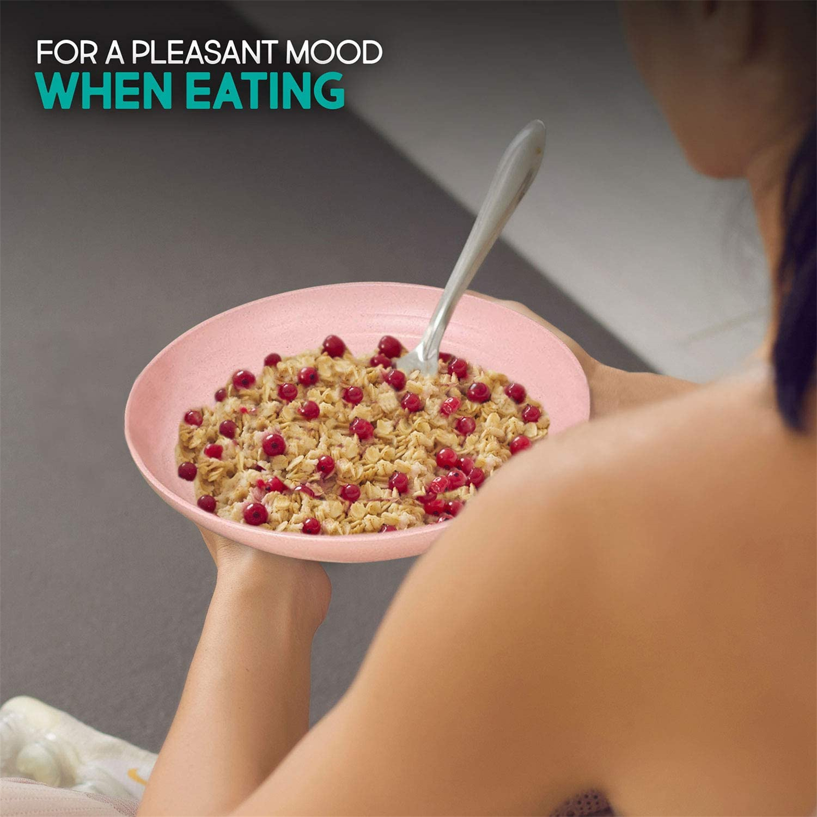 Shopwithgreen Wheat Straw Plastic Plates - 4pcs 8.8 inch Pale Blush-shopwithgreen