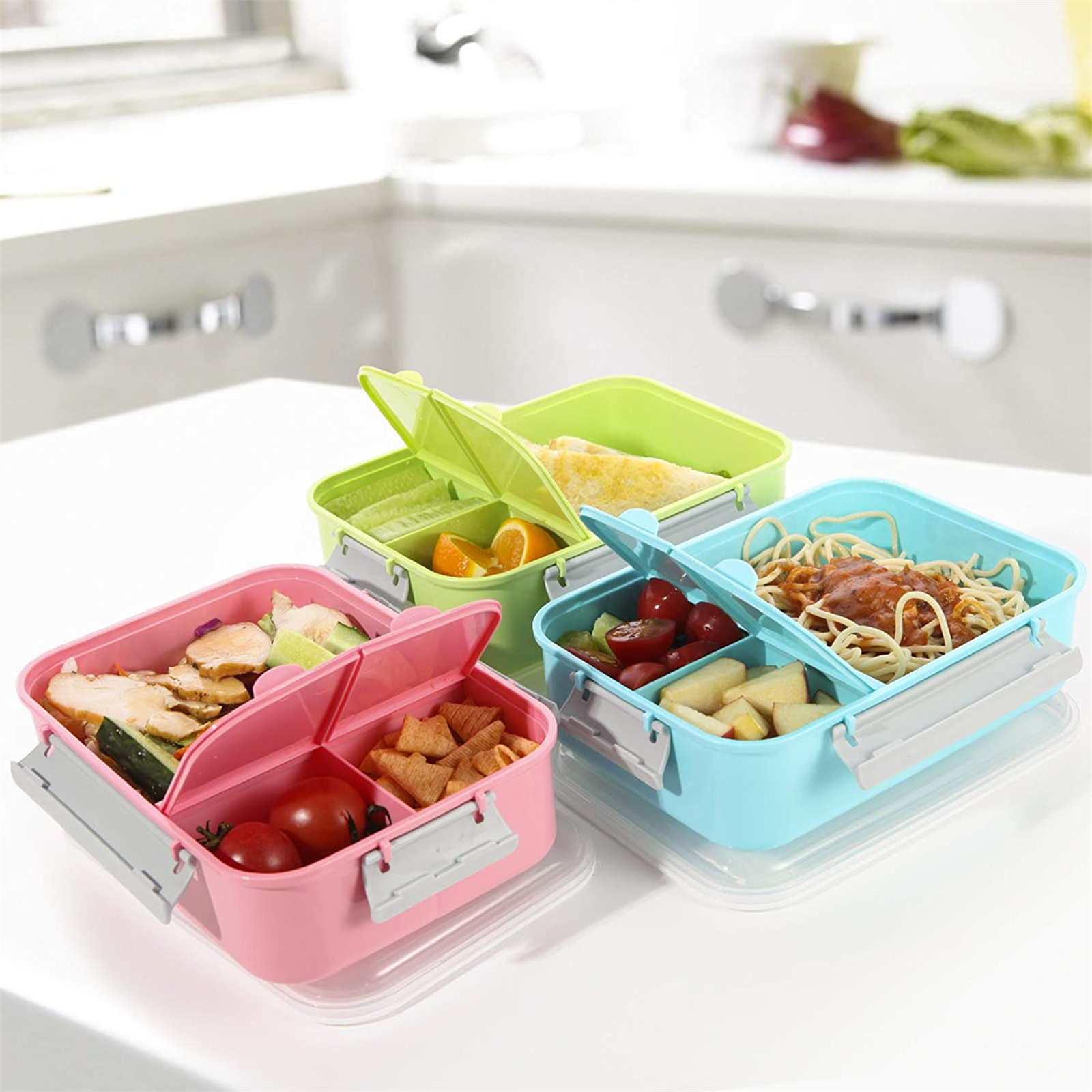 Shopwithgreen Lunch Container to Go 40-oz Bento Box with 3-Compartment-shopwithgreen
