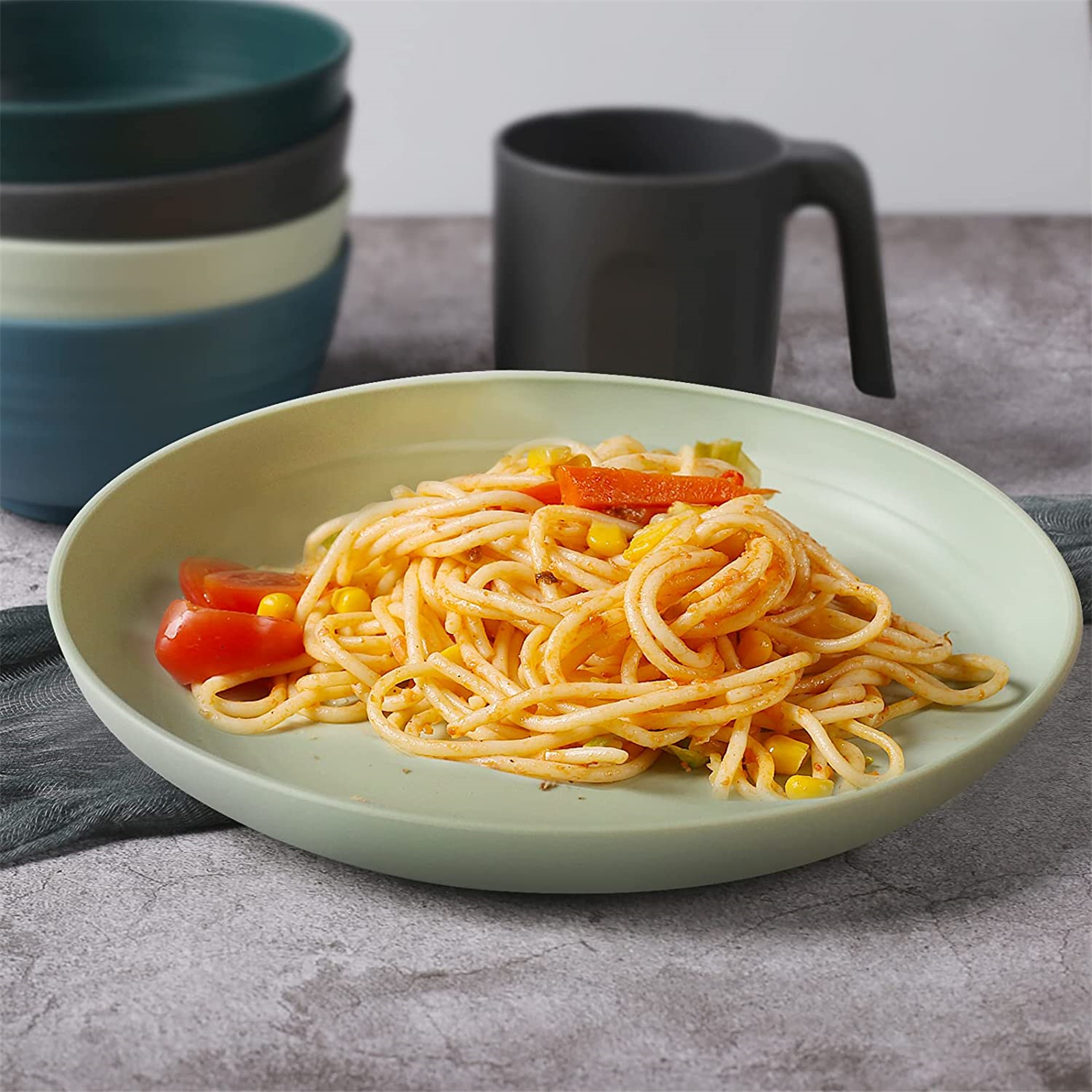 Shopwithgreen Unbreakable Plastic Plates - 4 pcs 10 inch-shopwithgreen