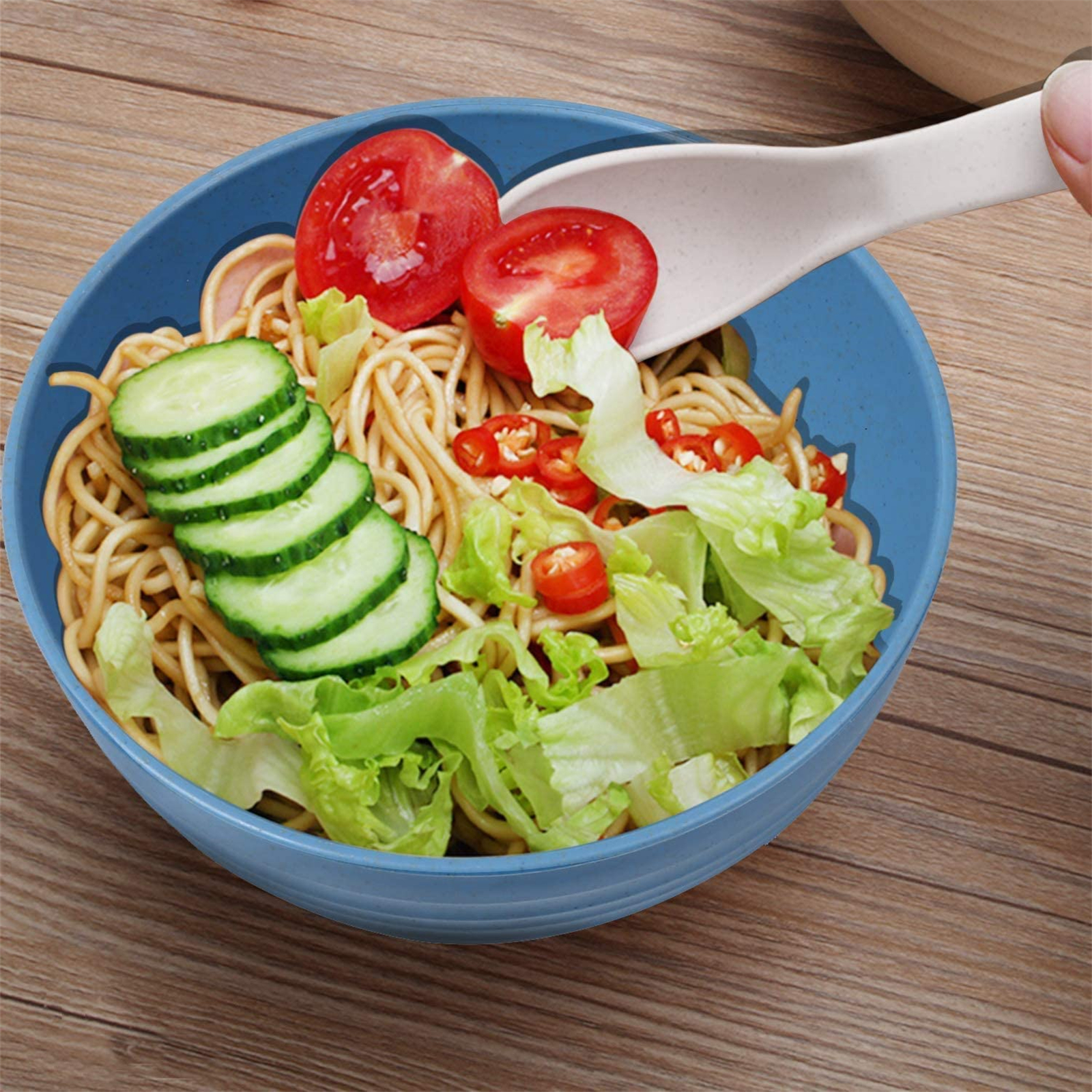 Shopwithgreen Wheat Straw Bowls - 4pcs 24 OZ-shopwithgreen