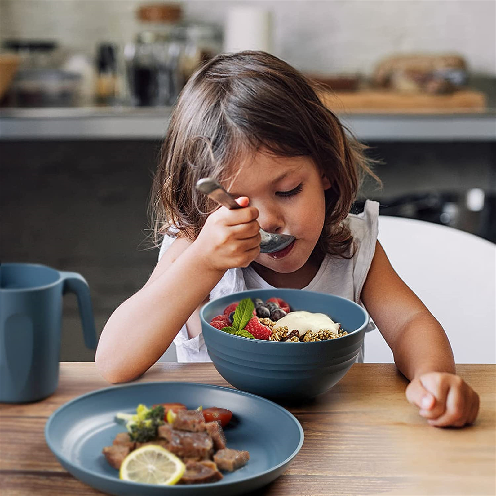 Shopwithgreen Wheat Straw Bowls - 4pcs 24 OZ-shopwithgreen