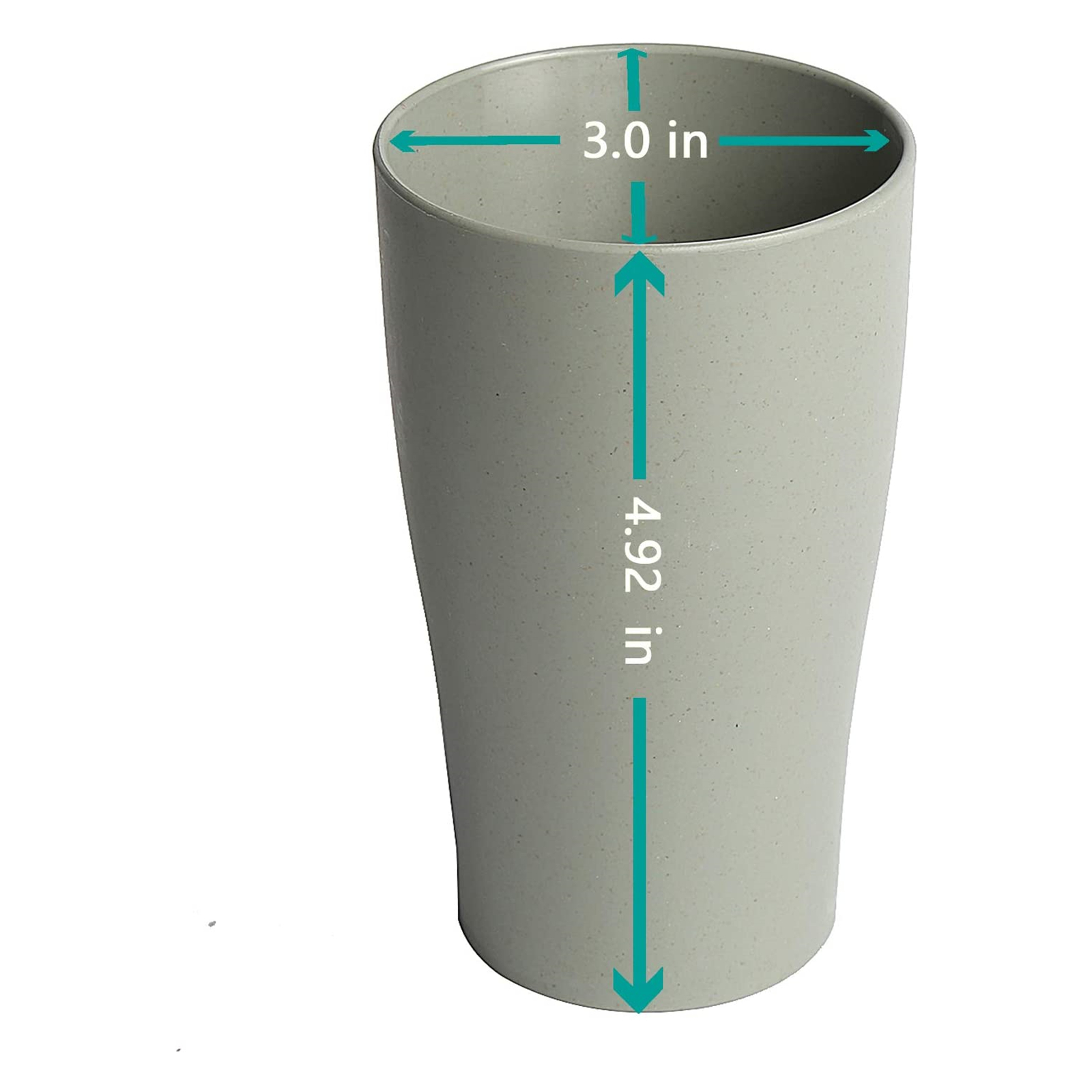 Shopwithgreen Wheat Straw Drinking Cups - 4pcs 13.5 OZ Coastal-shopwithgreen