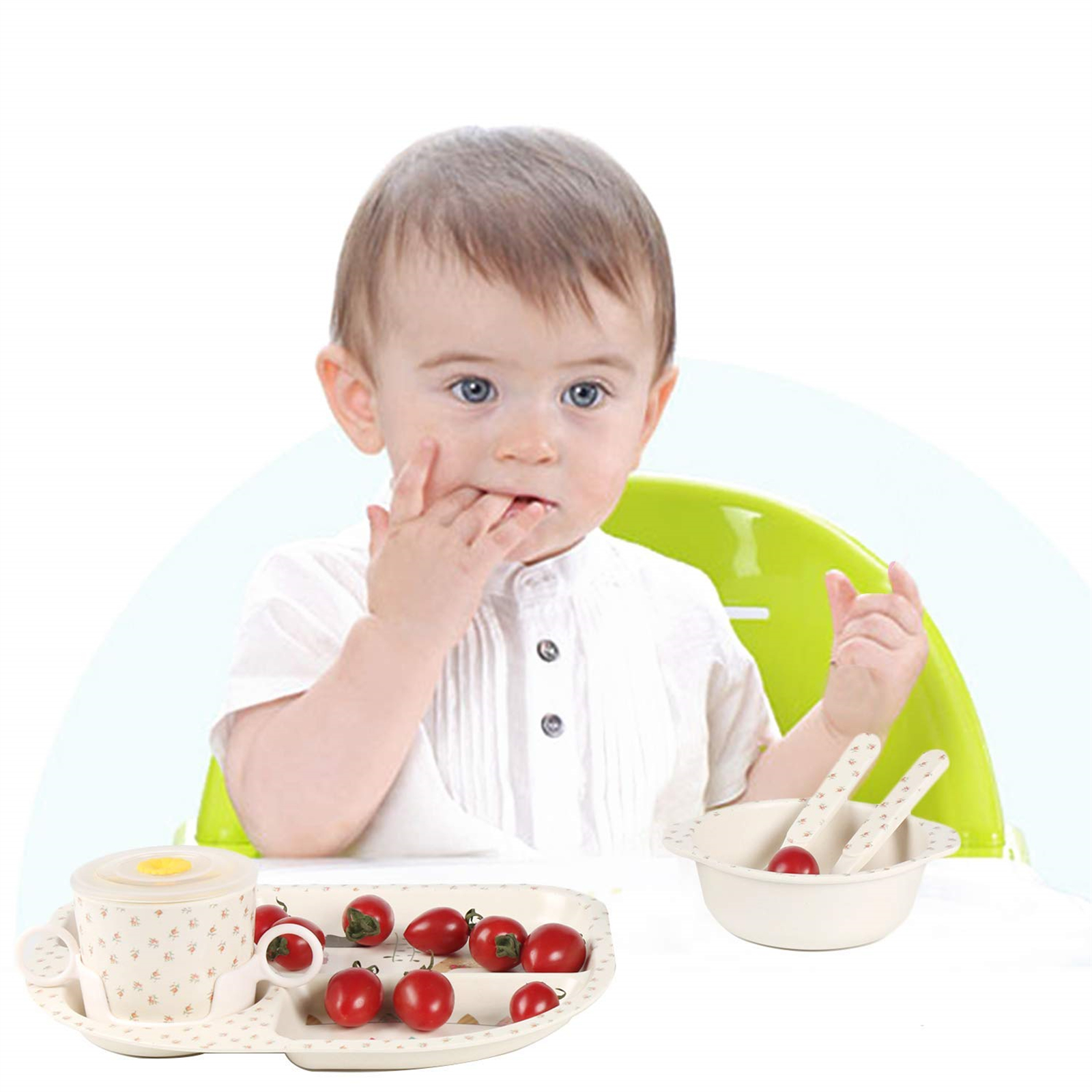 Shopwithgreen Bamboo Kids Dinnerware Set 7 pcs-shopwithgreen