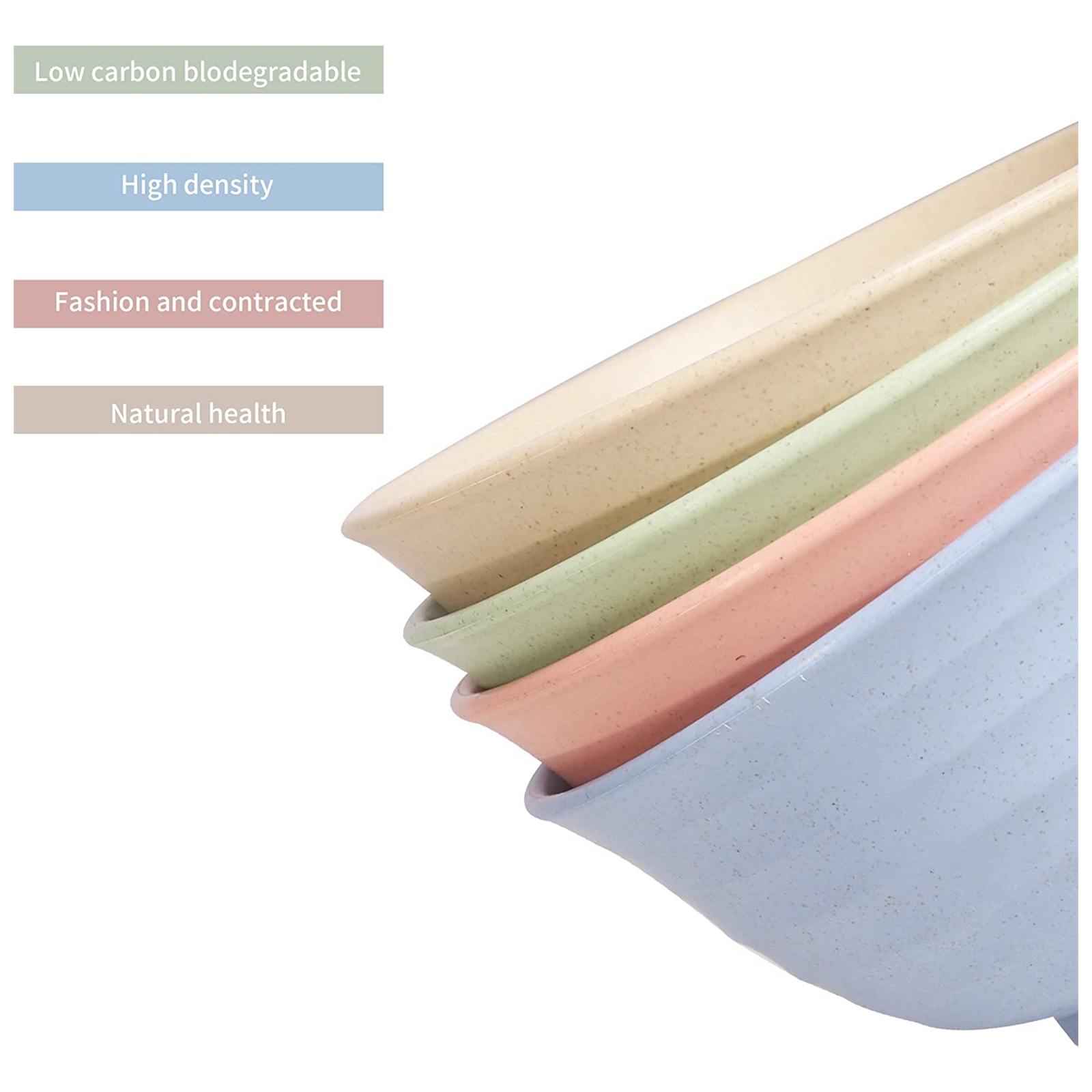 Shopwithgreen Wheat Straw Bowls - 30 OZ 4pcs/6pcs-shopwithgreen