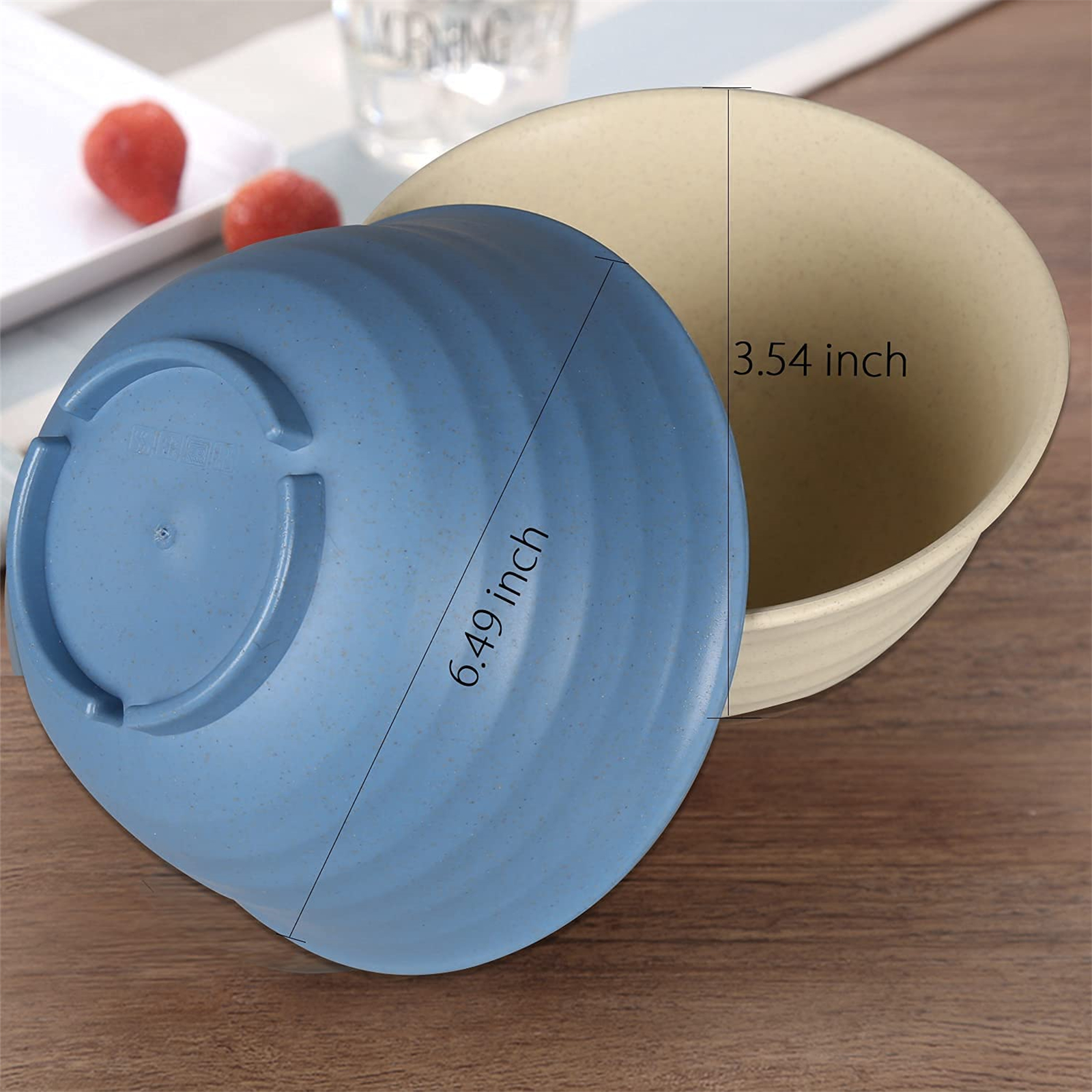 Shopwithgreen Wheat Straw Bowls - 30 OZ 4pcs/6pcs-shopwithgreen