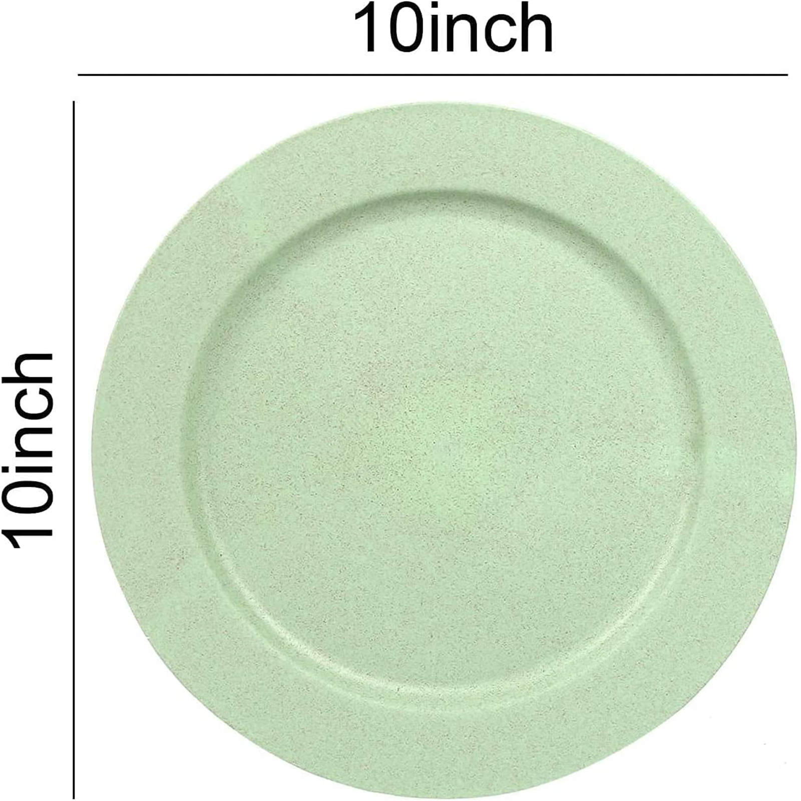 Shopwithgreen Wheat Straw Plastic Plates - 6pcs 10 inch Pale Blush-shopwithgreen
