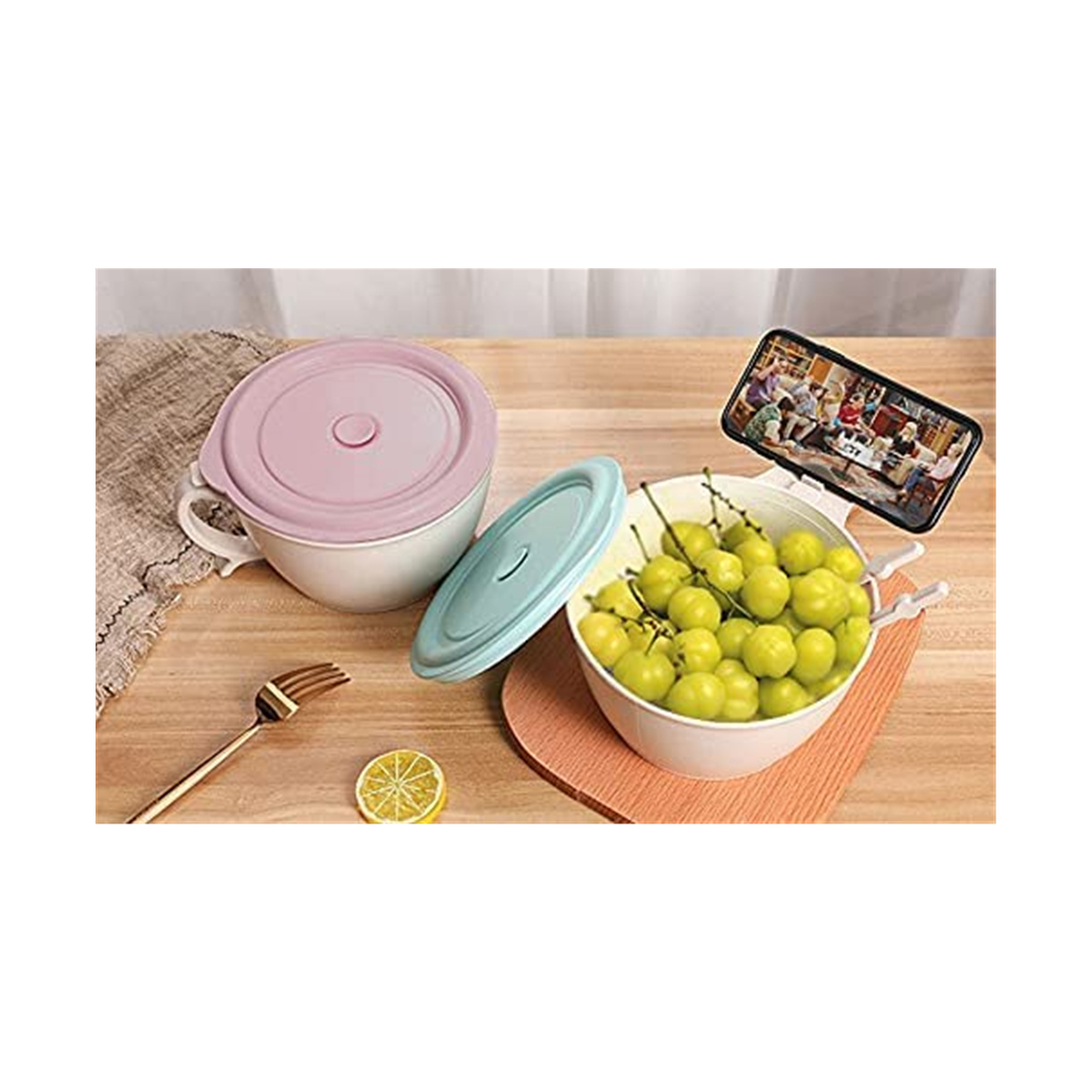 Shopwithgreen Cup Noodle Bowl with Lid 48 OZ-shopwithgreen