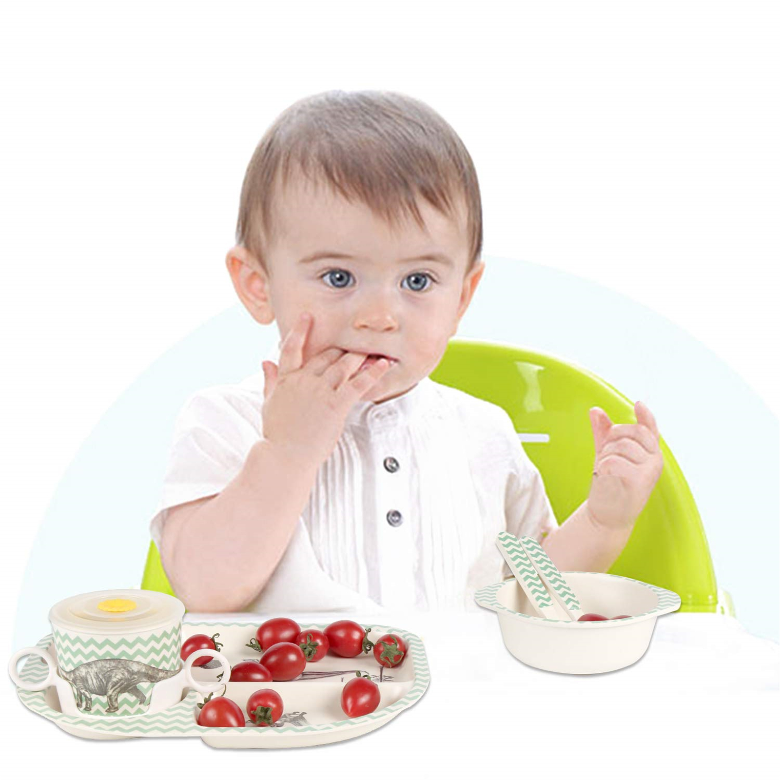 Shopwithgreen Bamboo Kids Dinnerware Set 7 pcs-shopwithgreen