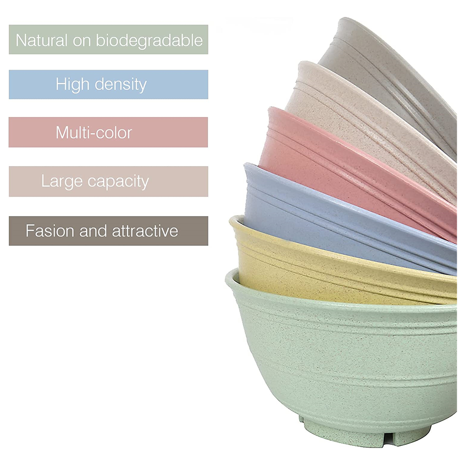 Shopwithgreen Wheat Straw Bowls - 30 OZ 4pcs/6pcs-shopwithgreen