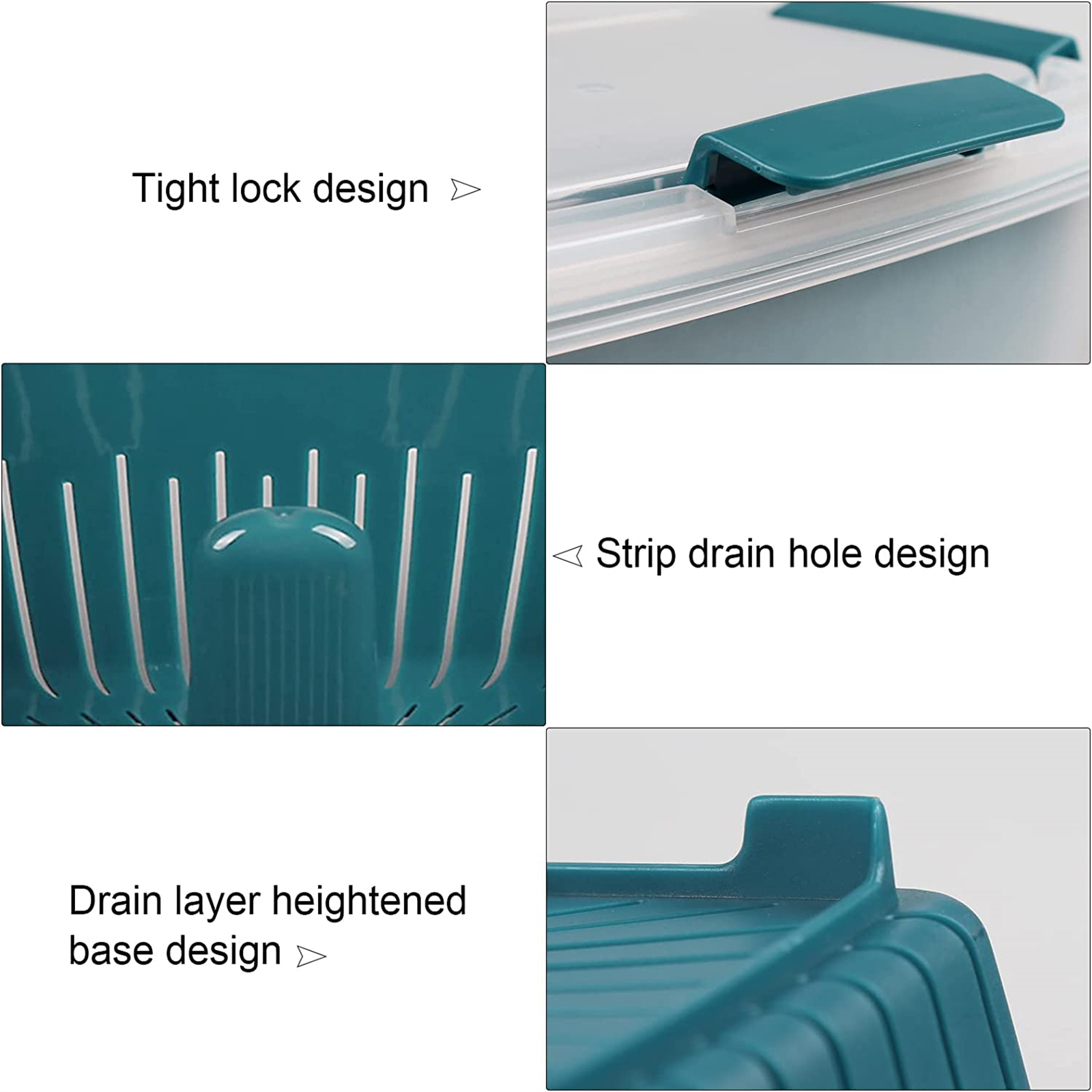 Shopwithgreen Berry Keeper Box Containers 50oz - Dark Blue-shopwithgreen