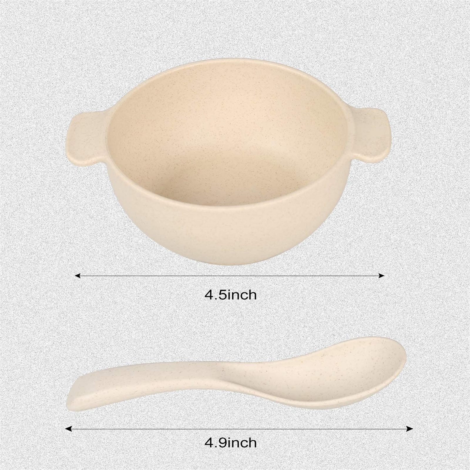 Shopwithgreen Wheat Straw Kids Bowls and Spoons Set 8 pcs-shopwithgreen