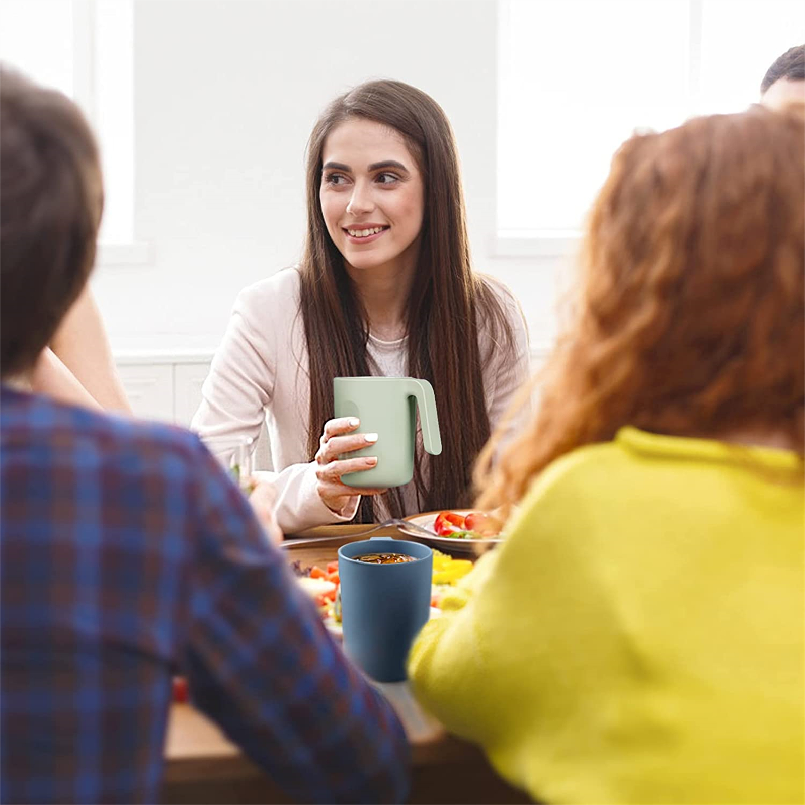 Shopwithgreen Wheat Straw Coffee Mugs - 4PCS 15 OZ Dark Coastal-shopwithgreen