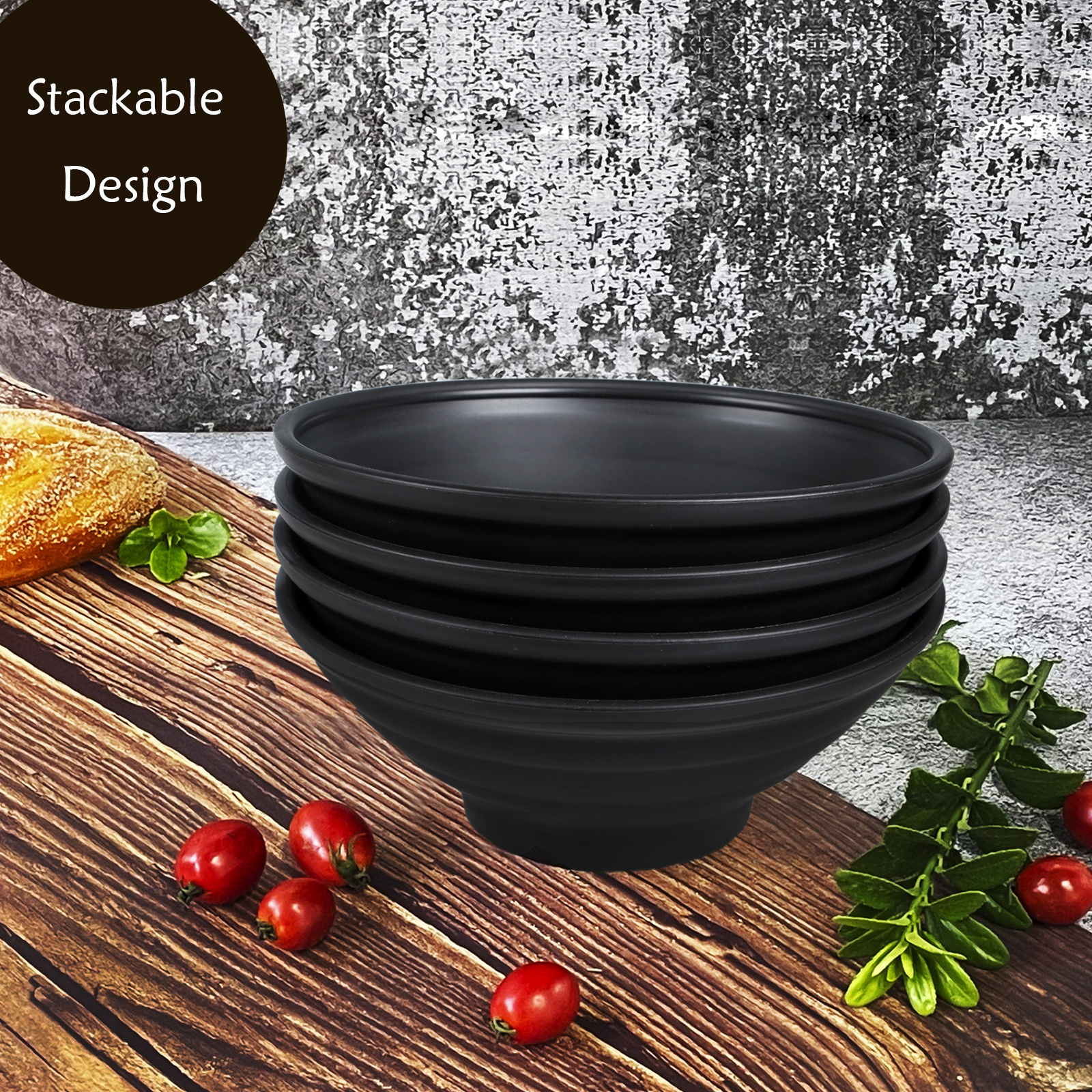 Shopwithgreen Japanese Style Ramen Bowl 4 pcs 44 OZ-shopwithgreen