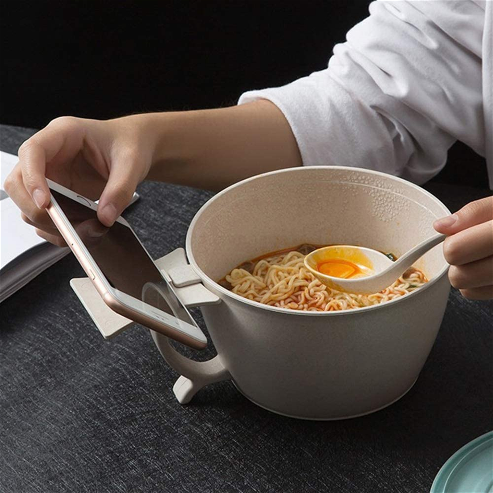 Shopwithgreen Cup Noodle Bowl with Lid 48 OZ-shopwithgreen
