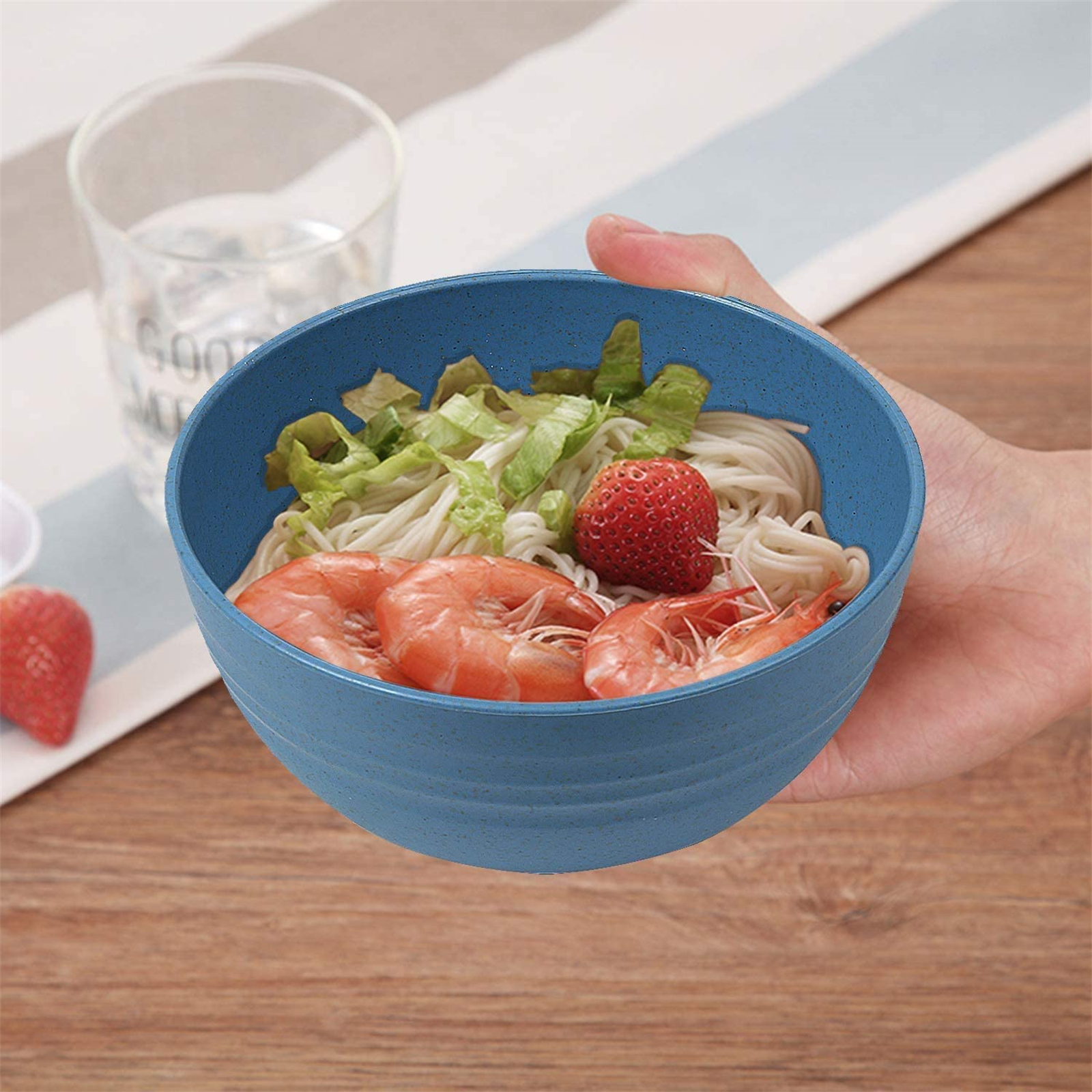 Shopwithgreen Wheat Straw Bowls - 4pcs 24 OZ-shopwithgreen