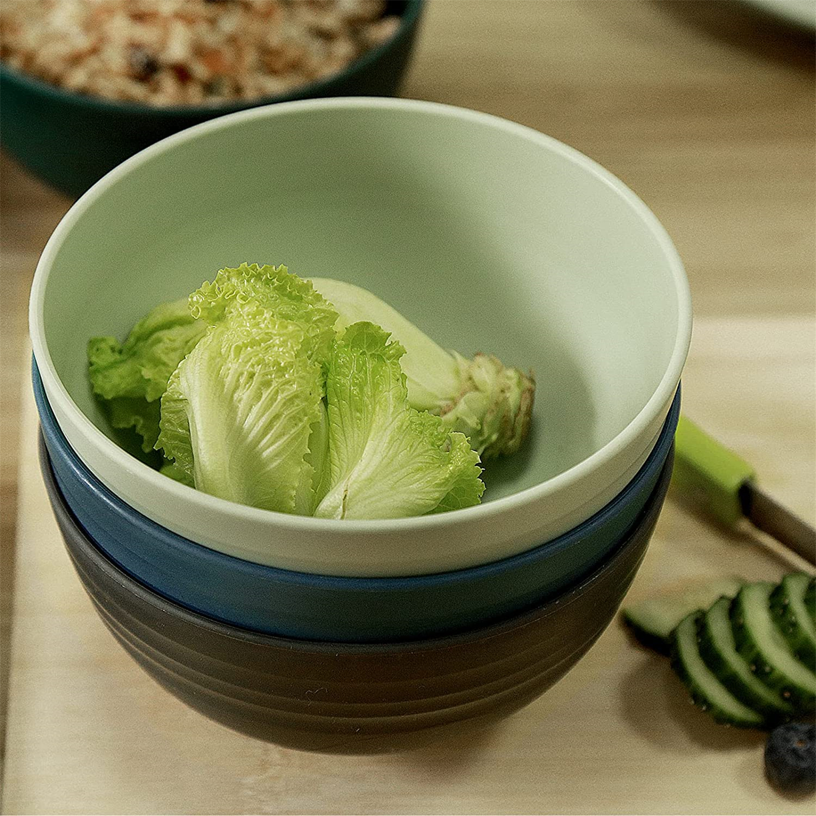 Shopwithgreen Wheat Straw Bowls - 4pcs 24 OZ-shopwithgreen