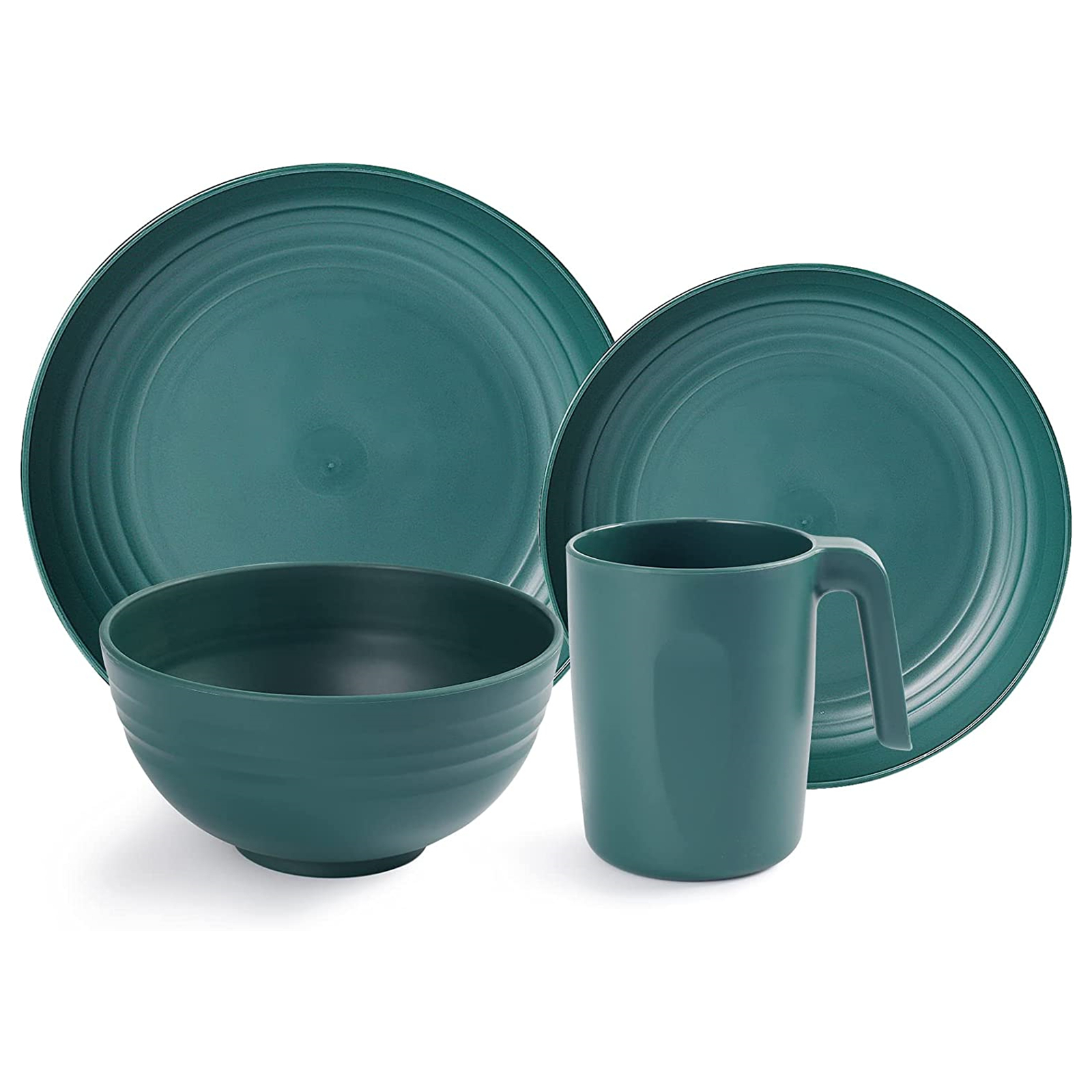 Shopwithgreen Lightweight & Unbreakable Plastic Dinnerware Sets - 36 PCS-shopwithgreen