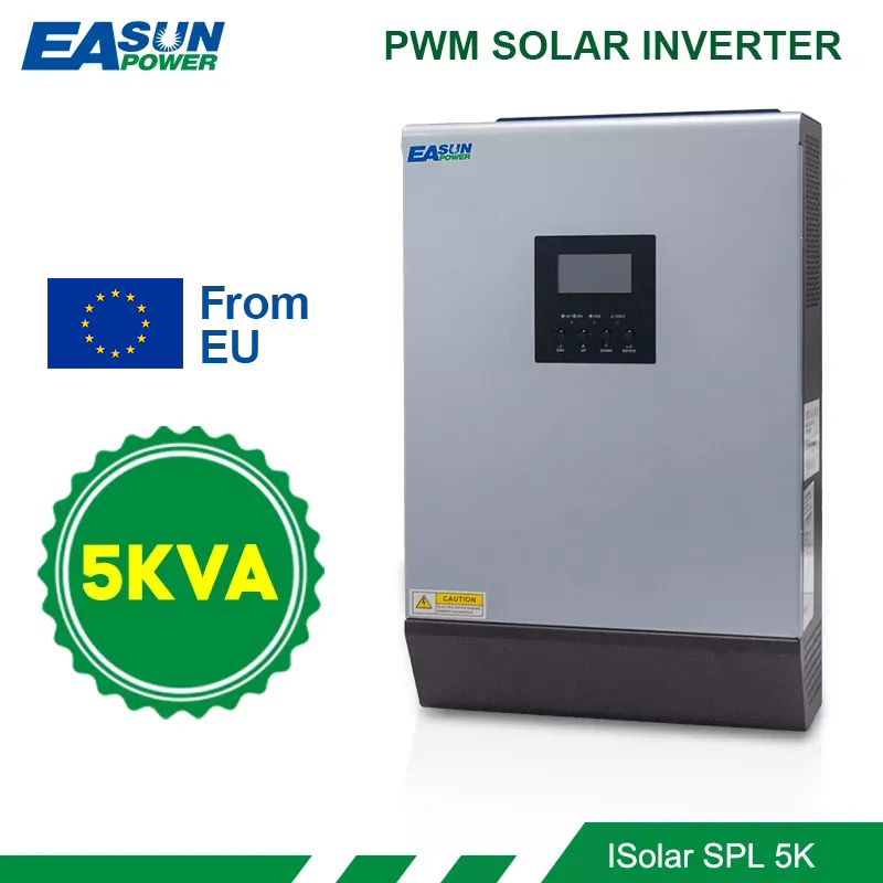5KVA 4000W Solar Hybrid Inverter Pure Sine Wave 220VAC Output Solar Inverter Built-in PWM 48V 50A Solar Charge Controller