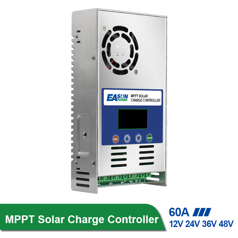 60a Mppt Solar Regulator Charge Controller Dc12 24 36 48v Auto Max Pv Powland Official Store