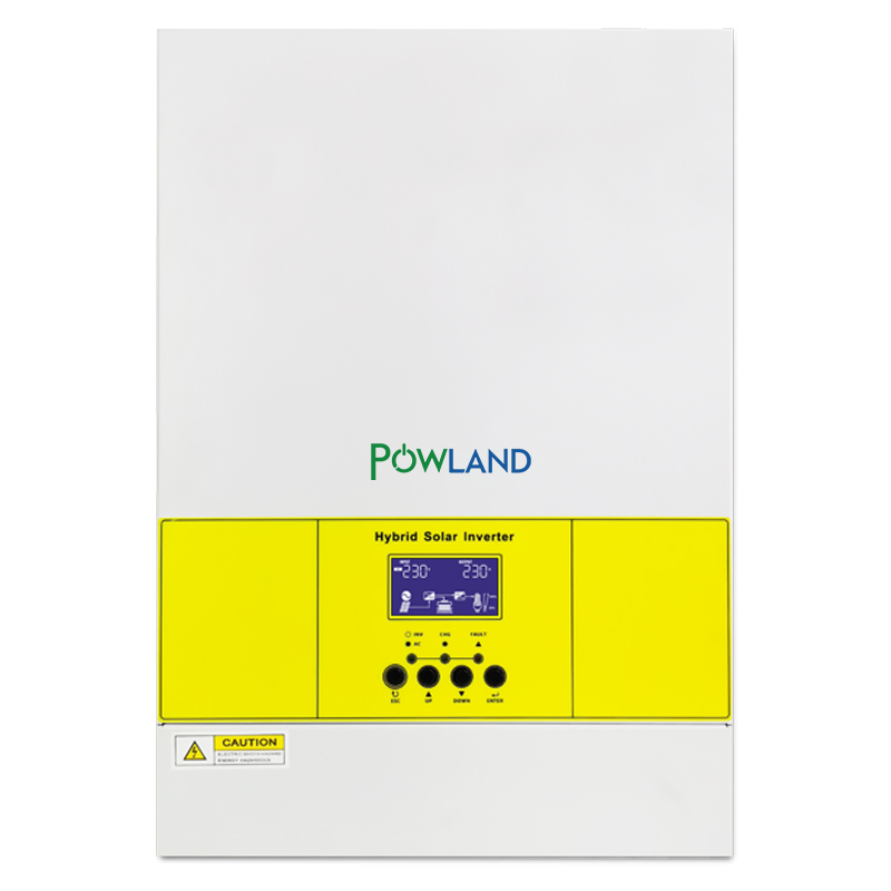 POWLAND Solar Inverter 3600W MPPT 100A Solar Charger Current Pure Sine Wave Off Grid Inverter PV 4000W 500VDC Input No Battery