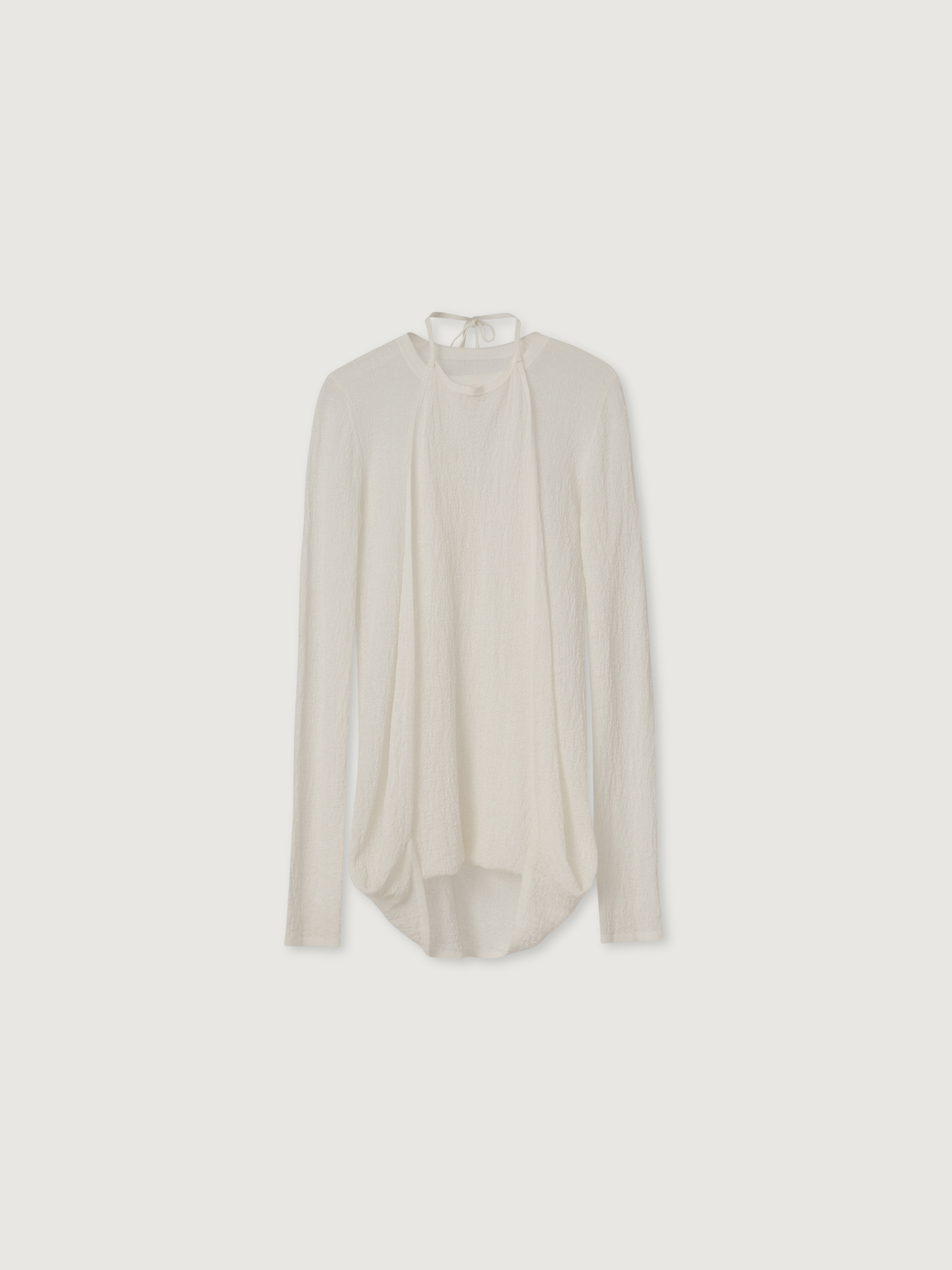 OVERSIZED LONG SLEEVE CUT-OUT COTTON SHIRT