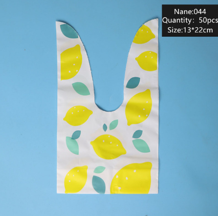 50pcs Fruit Candy Packaging Bag Party Gift Cookies Goodie Bags