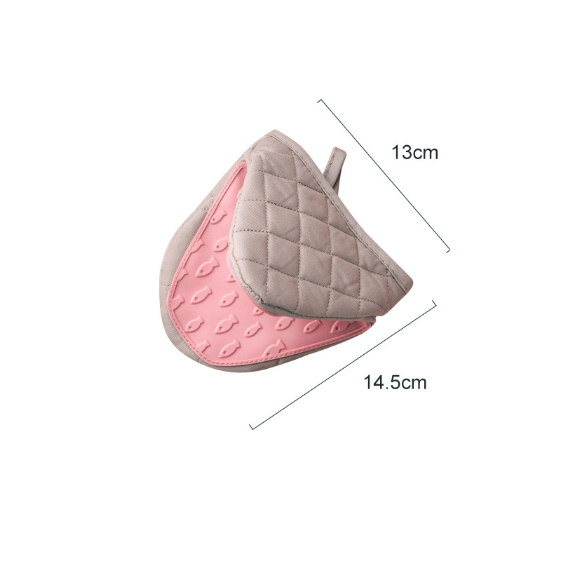 One Piece Silicone Anti-scalding Oven Gloves Mitts Kitchen Silicone Gloves Tray Dish Bowl Holder Baking Insulation Hand Clip-KASMOIRE