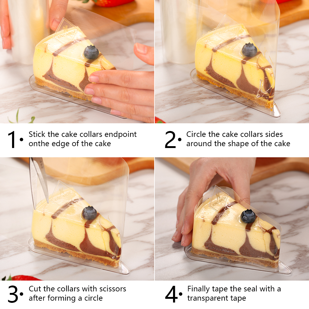 Kasmoire Cake Collars, Mousse Cake Acetate Sheets for Cake Decorating, Chocolate Mousse Baking-KASMOIRE