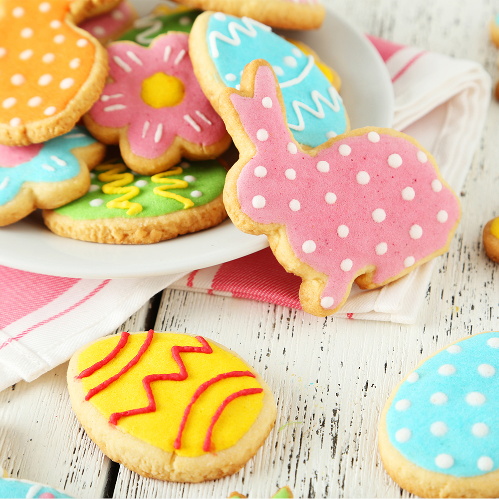 Kasmoire Cookie Cutters ,9-Piece Easter Cookie Cutter Set with Sugar Stir Needle