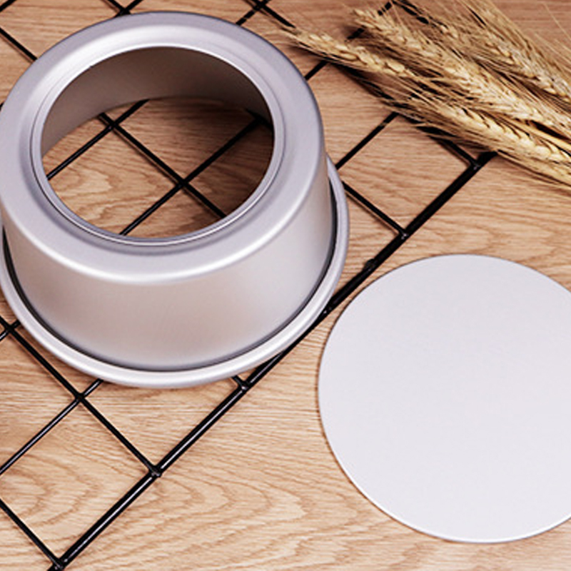 1/2/3pcs Tiered Round Cake Mold Set Aluminum Alloy Cake Pan Set Non Stick Baking Pans 4/6/8 inch Cakes Mould Removable Bottom-KASMOIRE