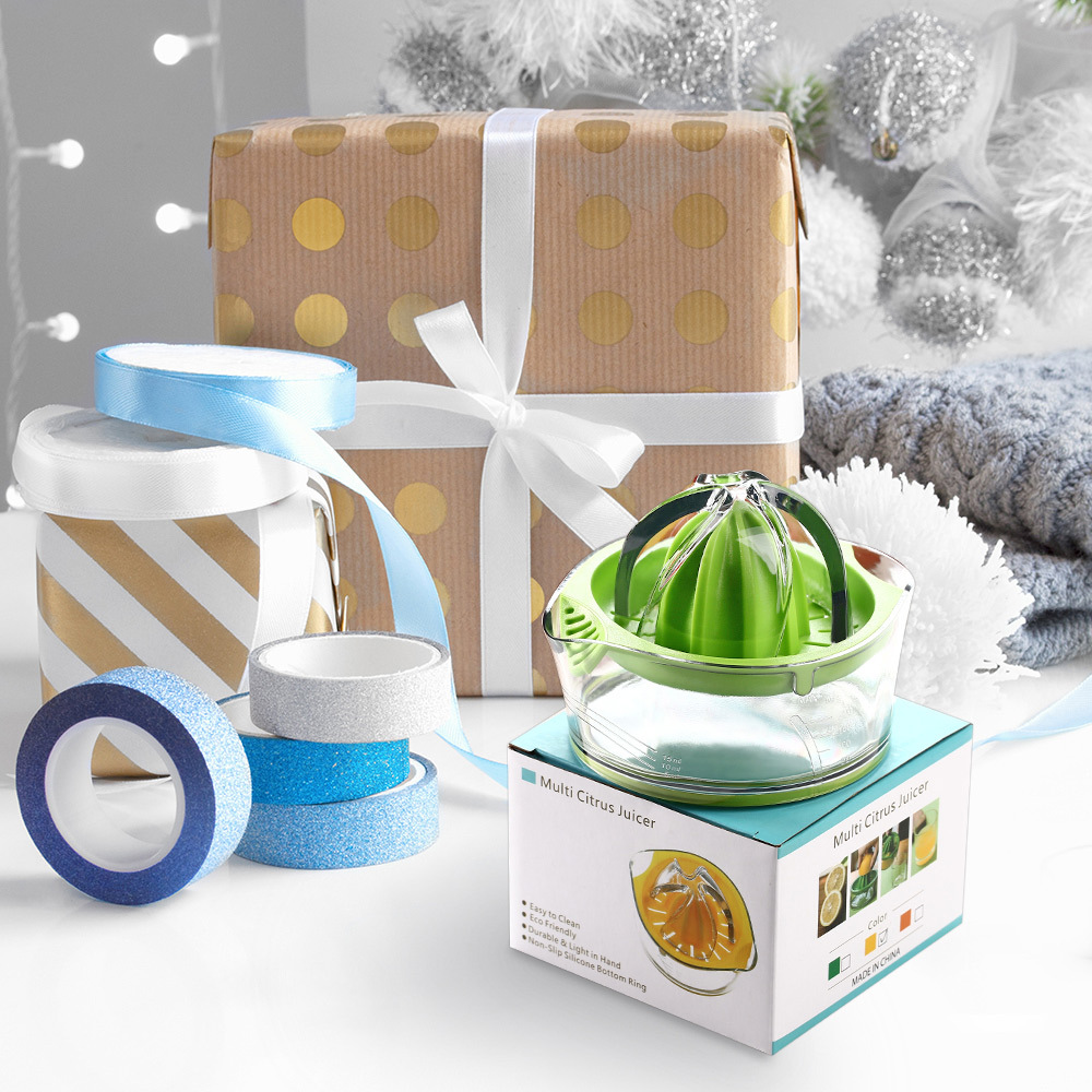 Kasmoire Citrus Lemon Orange Juicer, Manual Hand Squeezer with Built-in Measuring Cup and Strainer, 8OZ-KASMOIRE