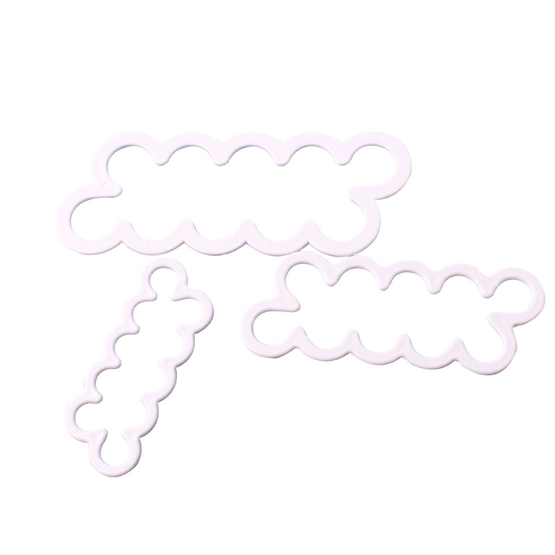 3pcs/Set 3D Rose Petal Flower Cutter Fondant Cake Sugarcraft Pastry Tools Fondant Cake Fondant Cake Sugarcraft Decorating Mould-KASMOIRE