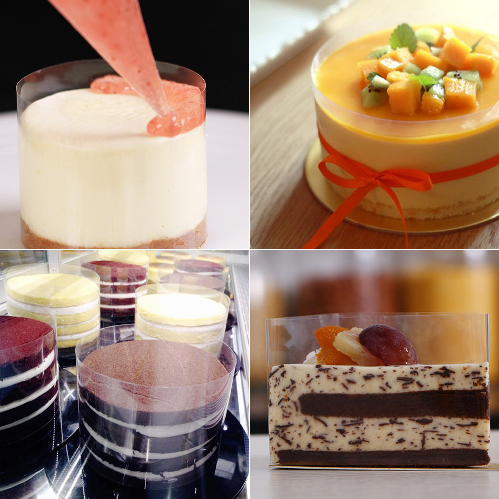 Kasmoire Cake Collars, Mousse Cake Acetate Sheets for Cake Decorating, Chocolate Mousse Baking-KASMOIRE